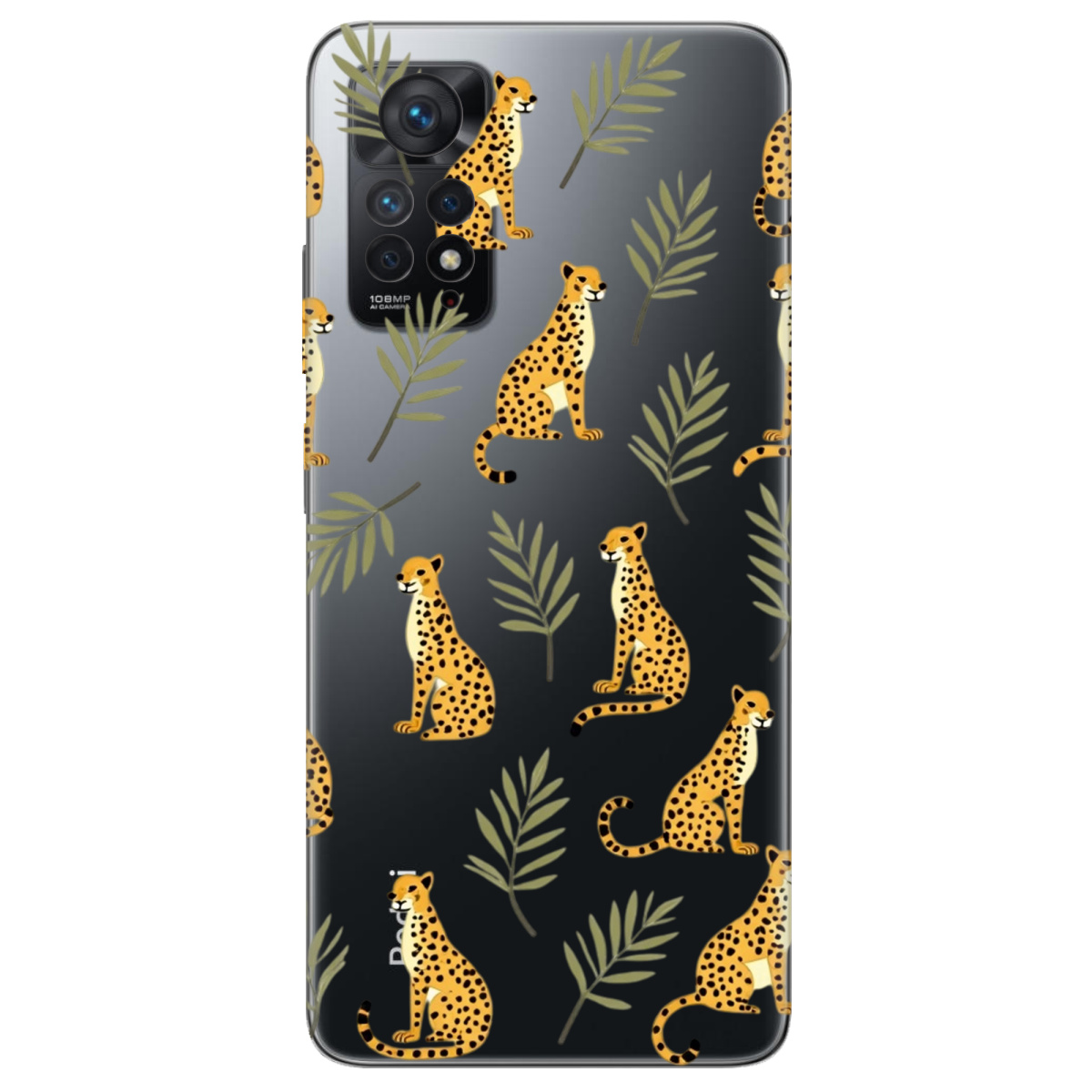 Чохол для Xiaomi Redmi Note 11 Pro прозорий Тропічна дикість - фото 1 - Чохли для телефонів