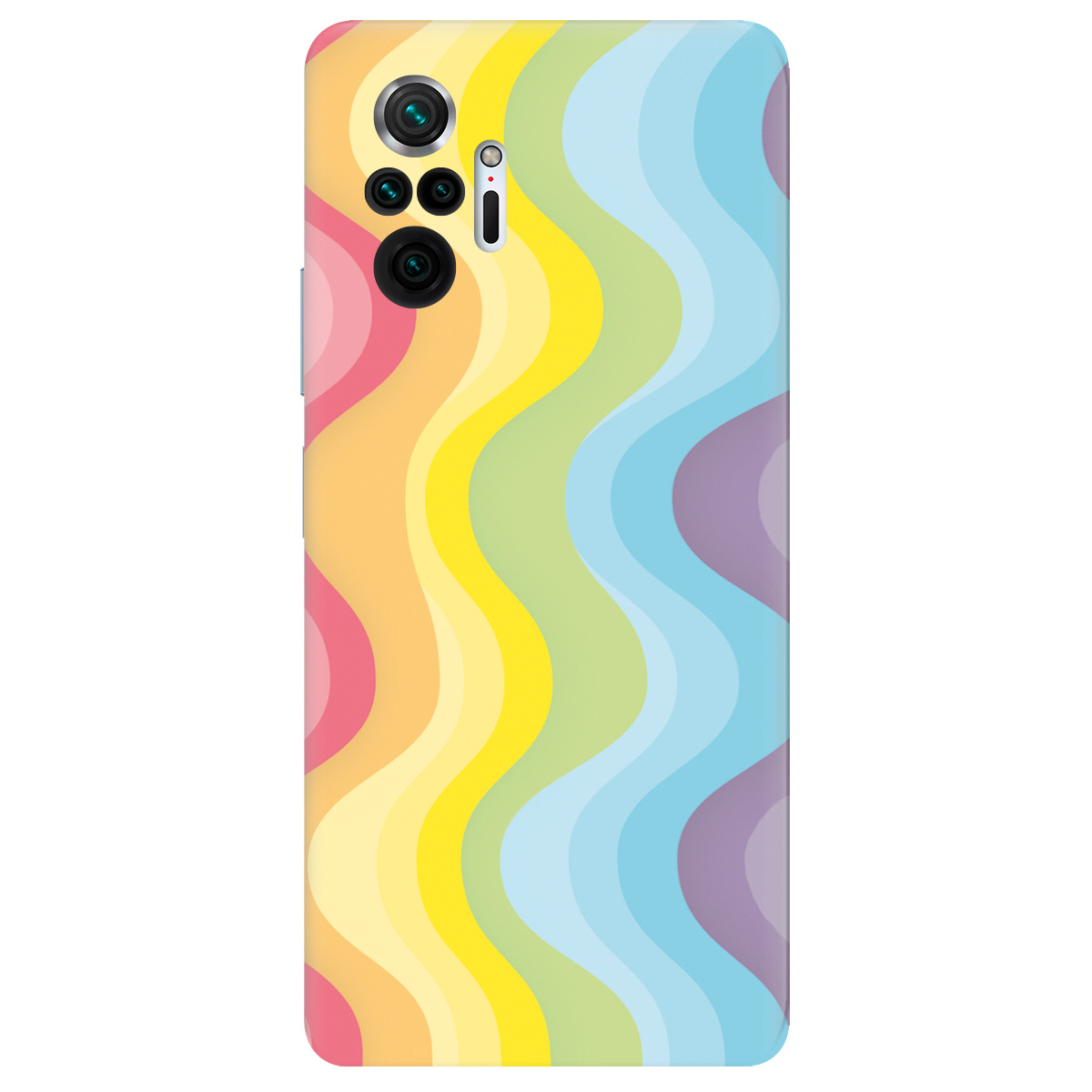 Чехол для Xiaomi Redmi Note 10 Pro прозрачный Веселкові хвилі - фото 1 - Чехлы для телефонов