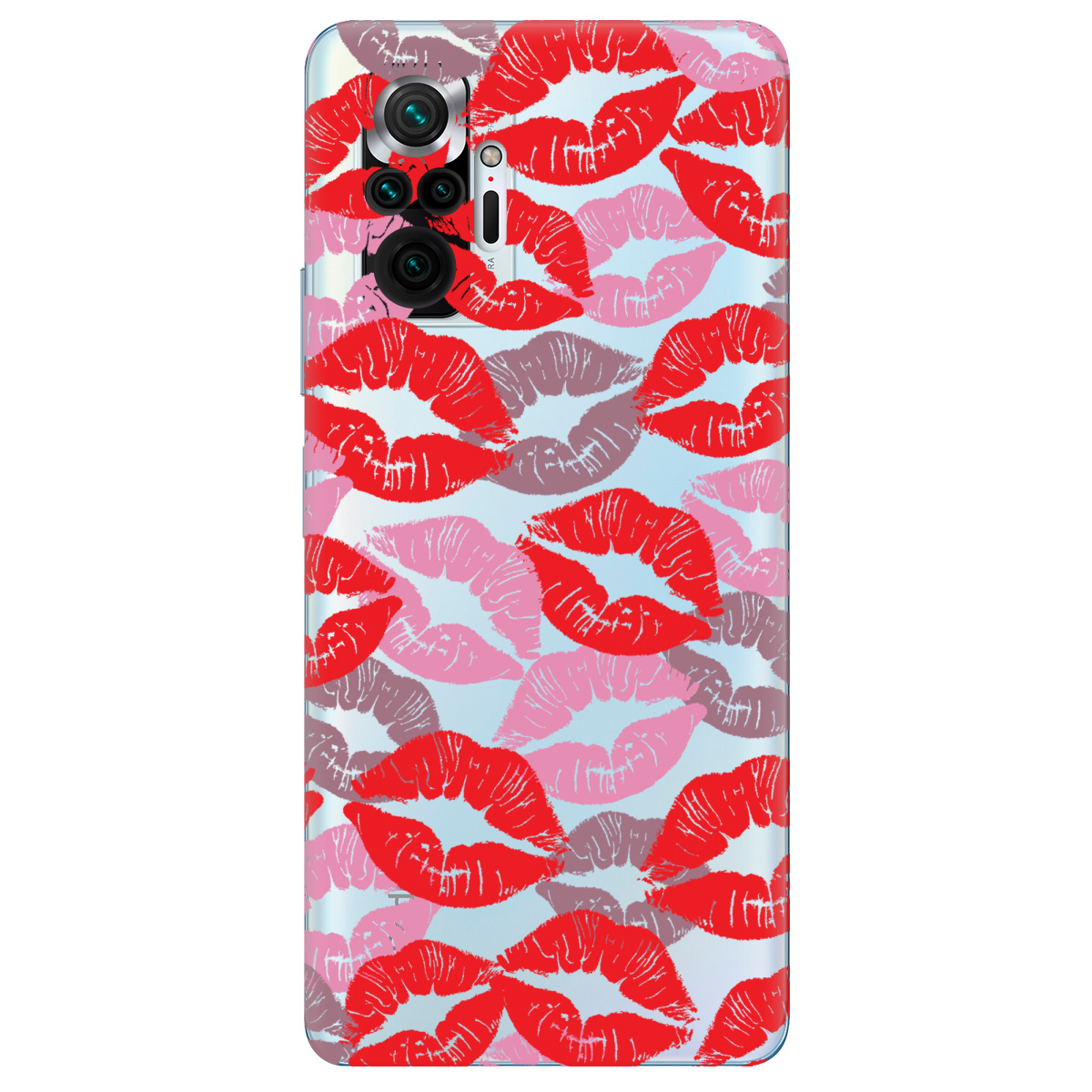 Чехол для Xiaomi Redmi Note 10 Pro прозрачный Поцілунки - фото 1 - Чехлы для телефонов