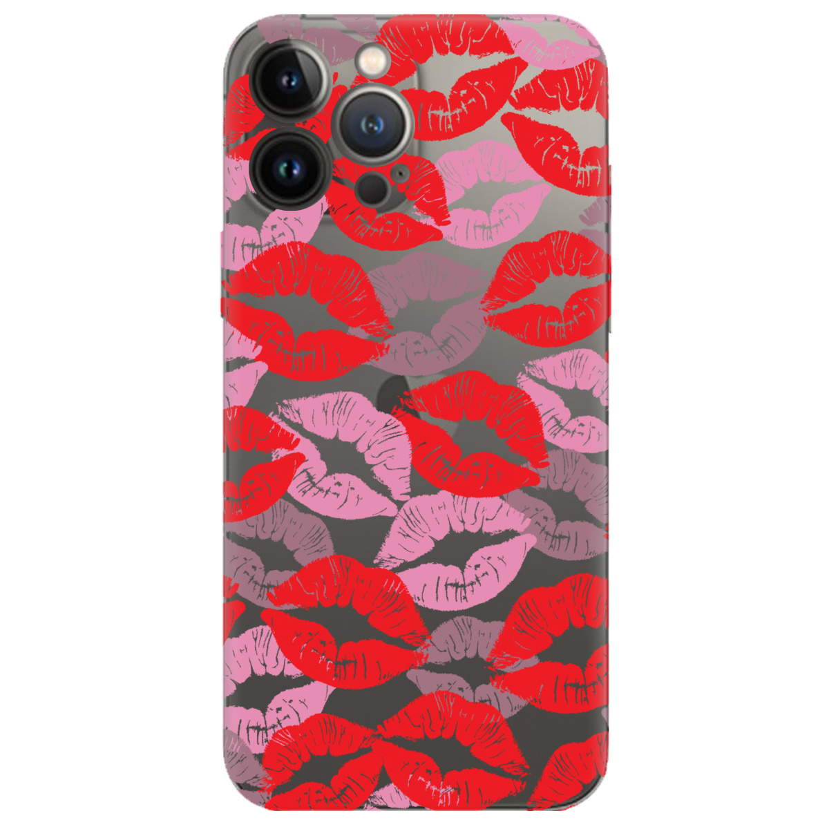 Чохол для Apple iPhone 13 Pro прозорий Поцілунки - фото 1 - Чохли для телефонів