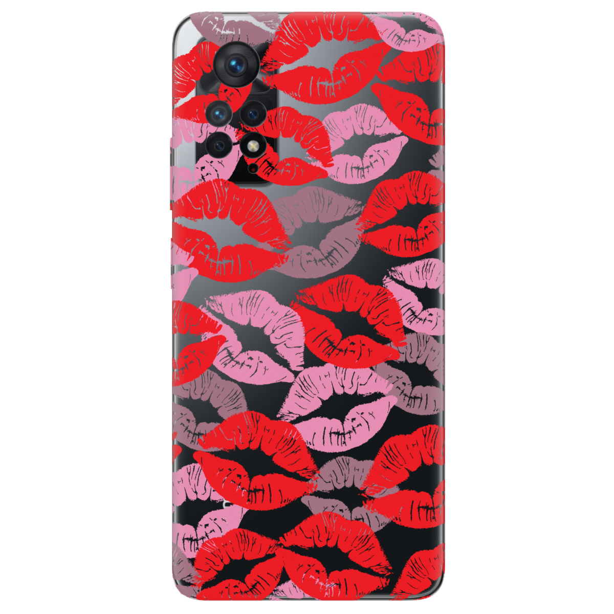 Чехол для Xiaomi Redmi Note 11 Pro прозрачный Поцілунки - фото 1 - Чехлы для телефонов