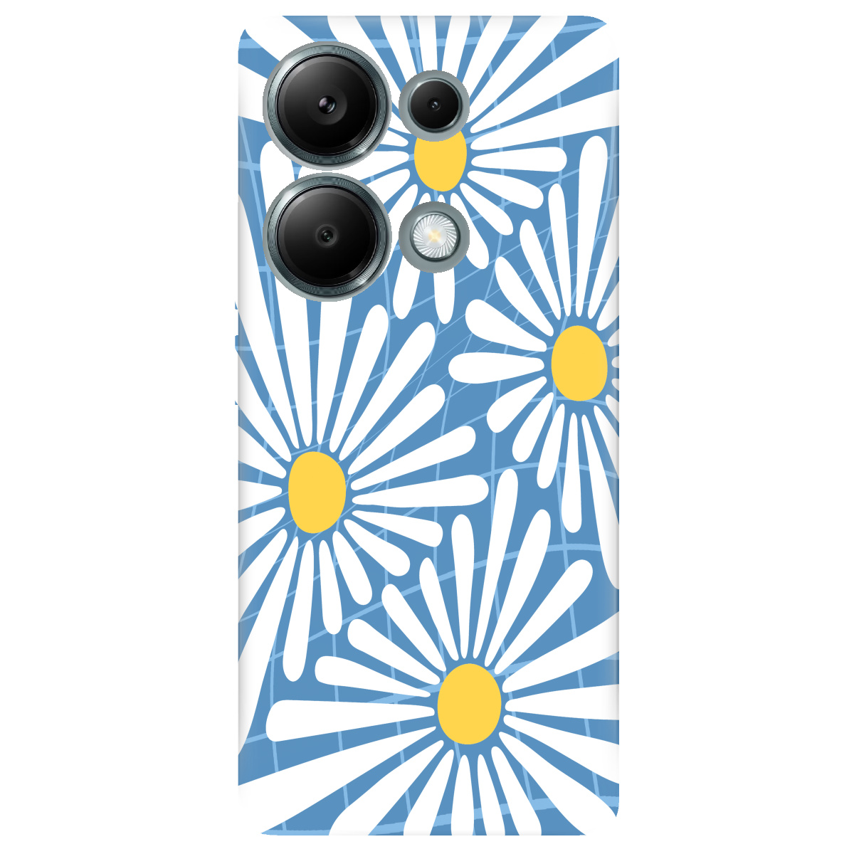 Чехол для Xiaomi Redmi Note 13 Pro 4G прозрачный Ромашковий настрій - фото 1 - Чехлы для телефонов