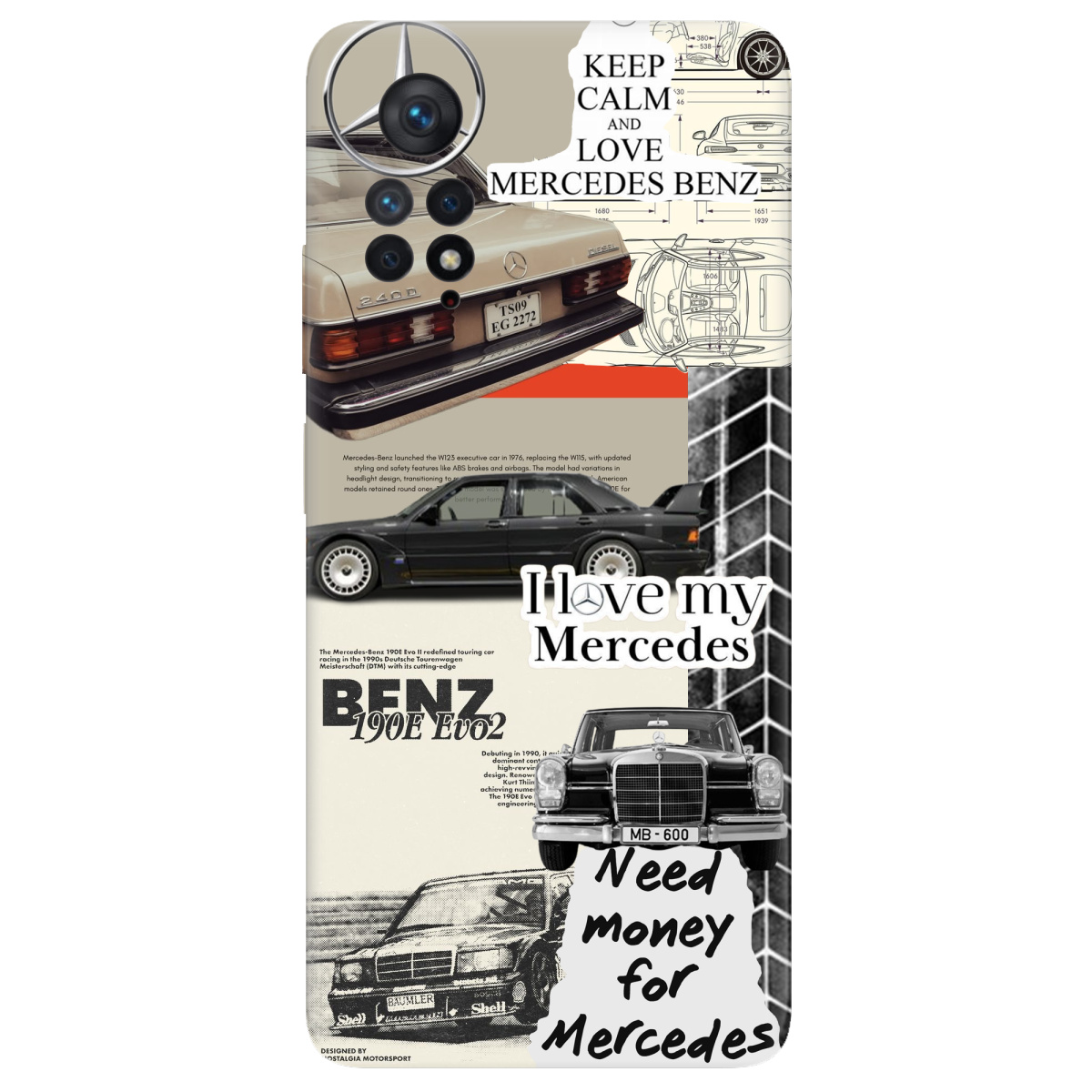 Чехол для Xiaomi Redmi Note 11 Pro прозрачный Mercedes - фото 1 - Чехлы для телефонов