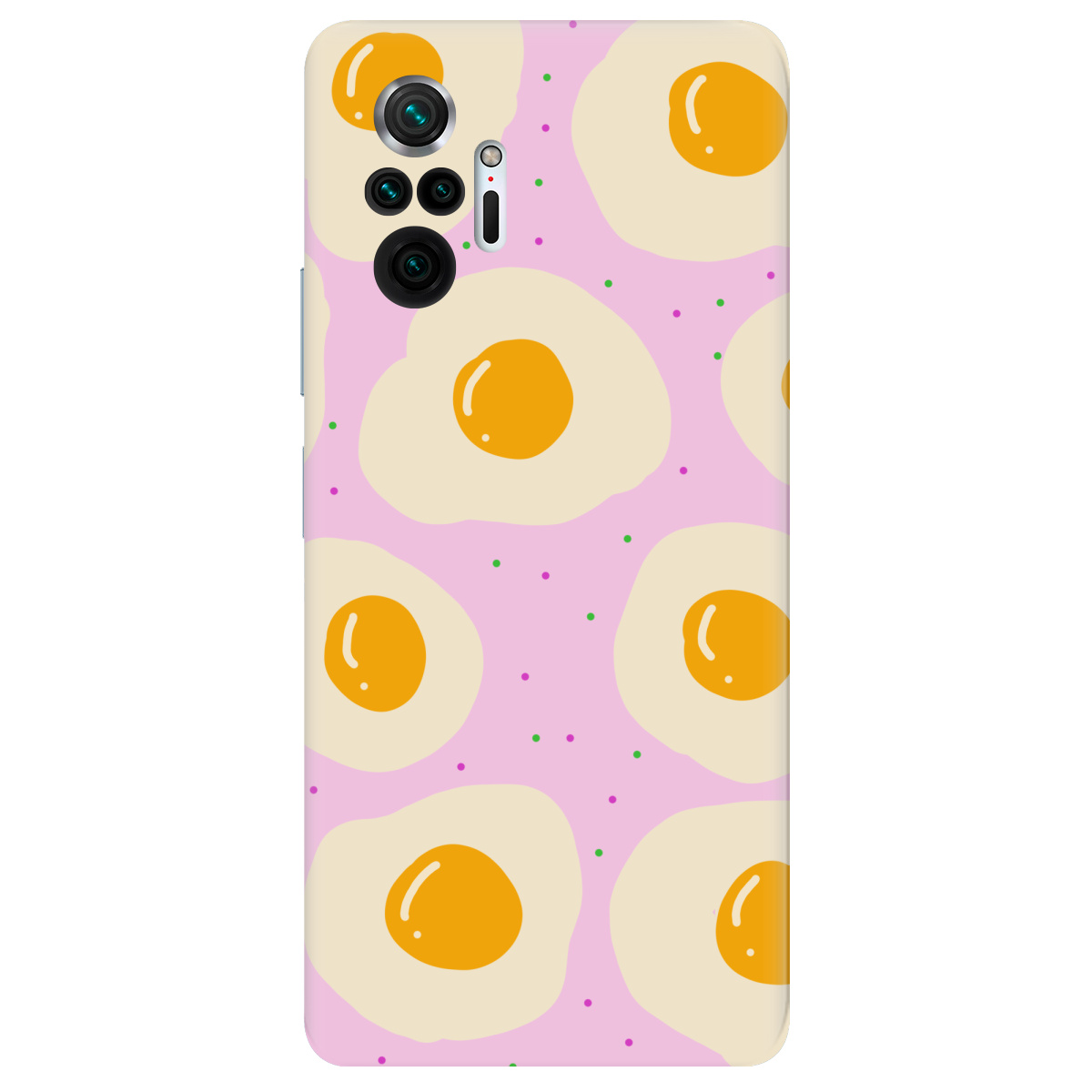 Чохол для Xiaomi Redmi Note 10 Pro прозорий Весела яєчня - фото 1 - Чохли для телефонів