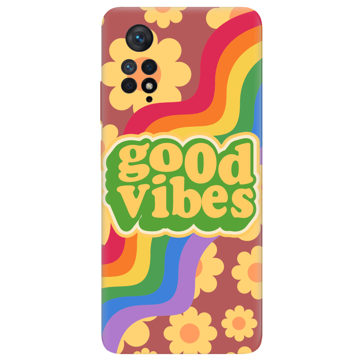 Чохол для Xiaomi Redmi Note 11 Pro прозорий Good vibes - фото 1 - Чохли для телефонів