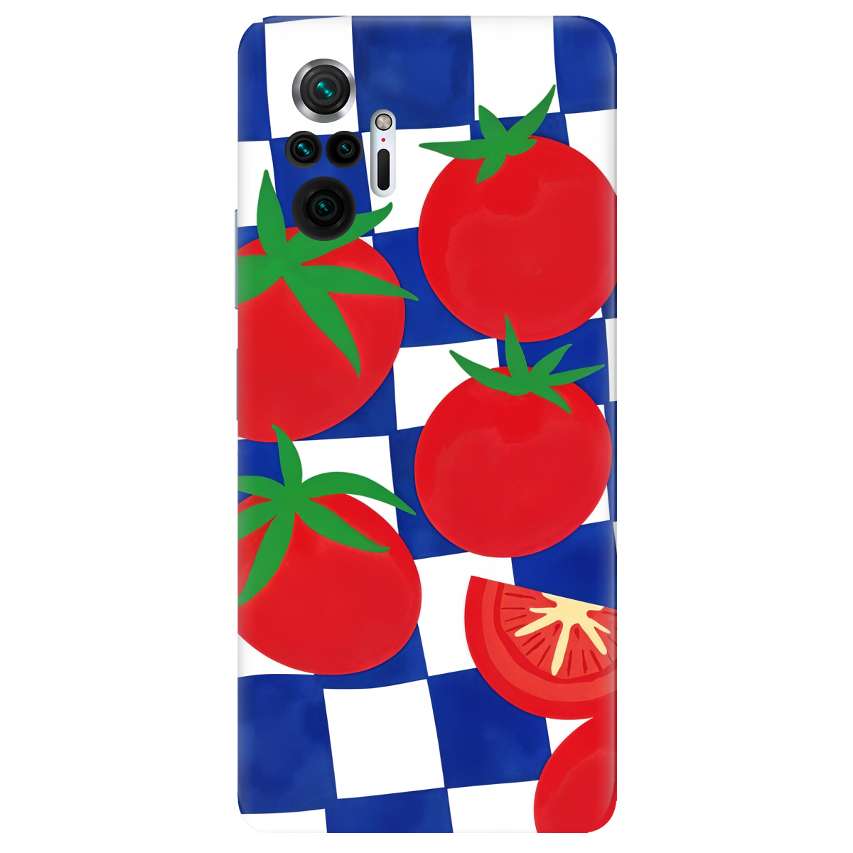 Чехол для Xiaomi Redmi Note 10 Pro прозрачный Веселі томати - фото 1 - Чехлы для телефонов