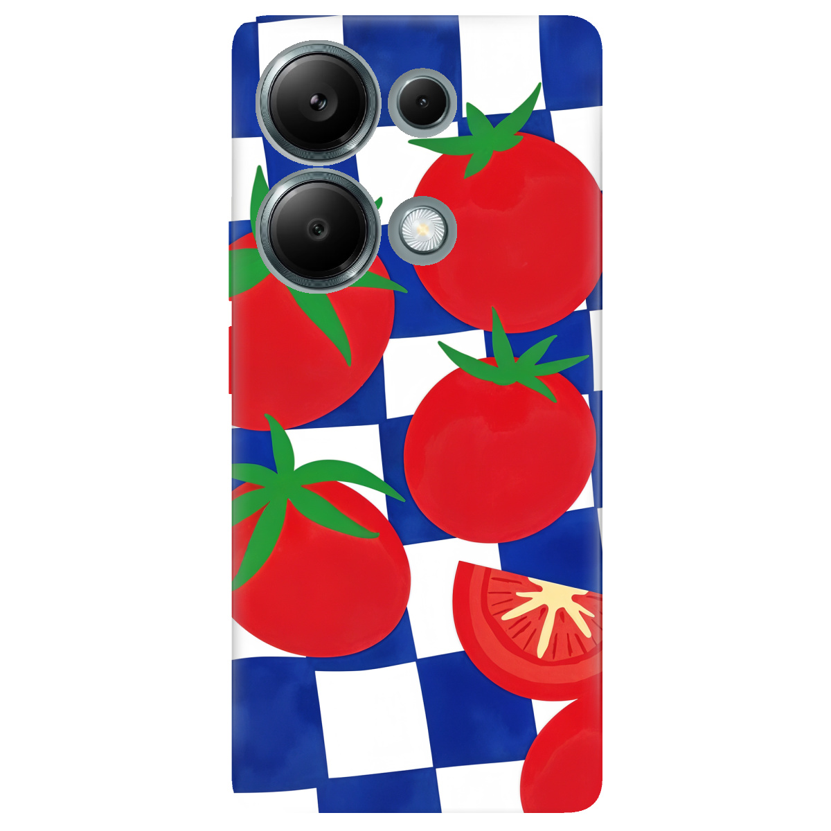 Чехол для Xiaomi Redmi Note 13 Pro 4G прозрачный Веселі томати - фото 1 - Чехлы для телефонов