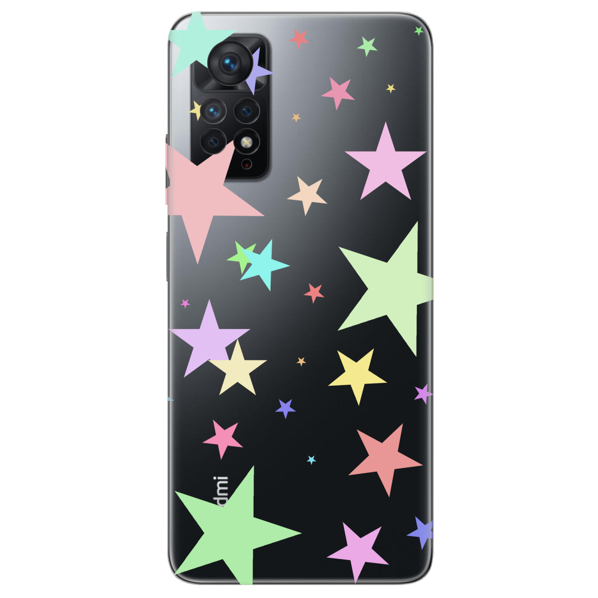 Чохол для Xiaomi Redmi Note 11 Pro прозорий Яскраві зірки - фото 1 - Чохли для телефонів
