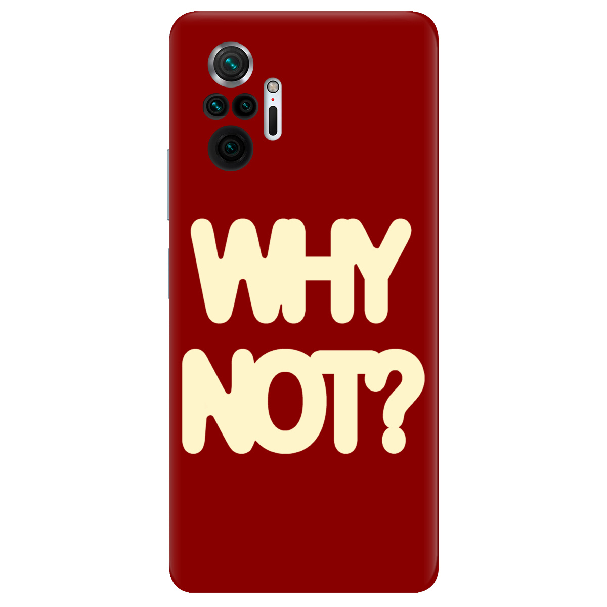 Чехол для Xiaomi Redmi Note 10 Pro прозрачный Why not - фото 1 - Чехлы для телефонов