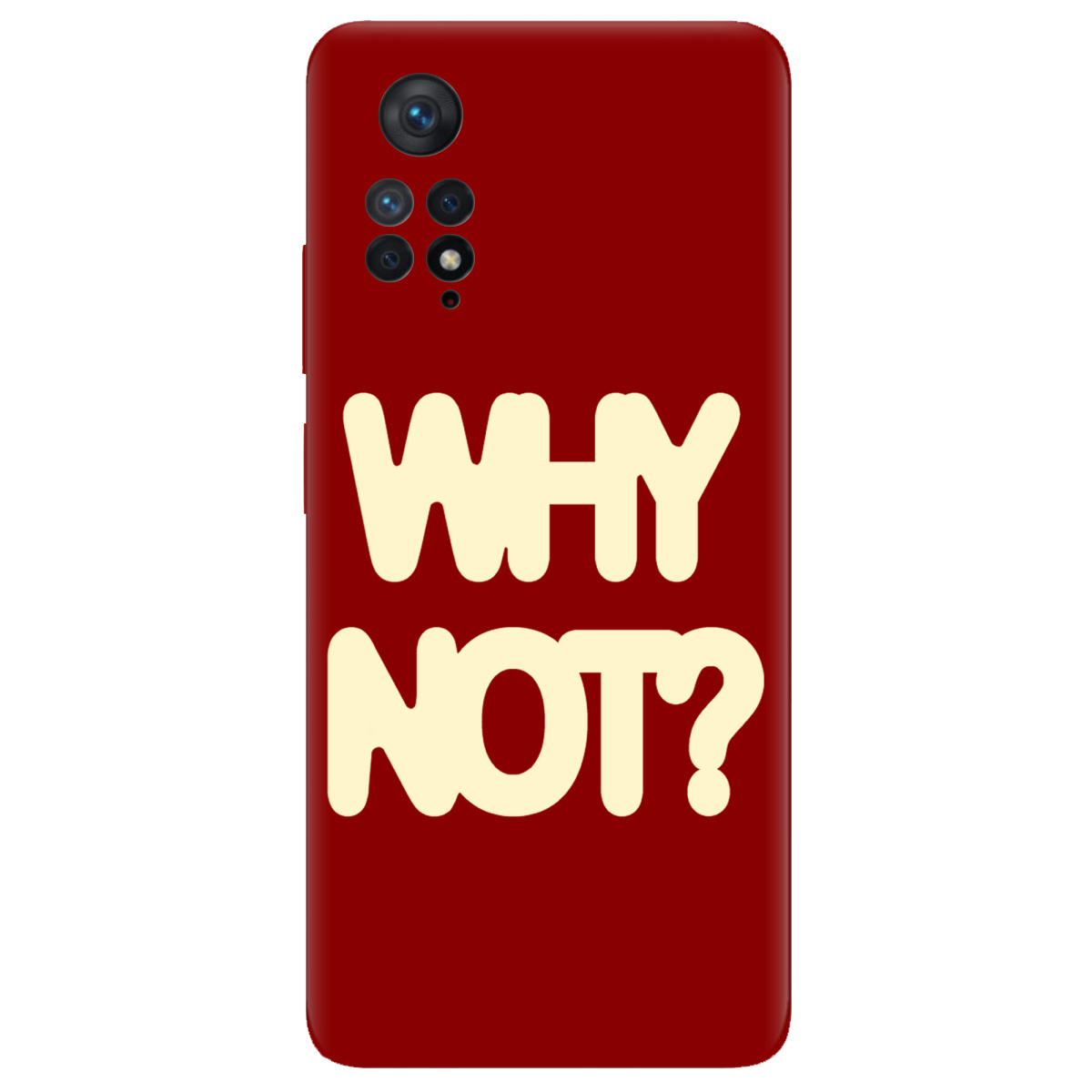 Чехол для Xiaomi Redmi Note 11 Pro прозрачный Why not - фото 1 - Чехлы для телефонов