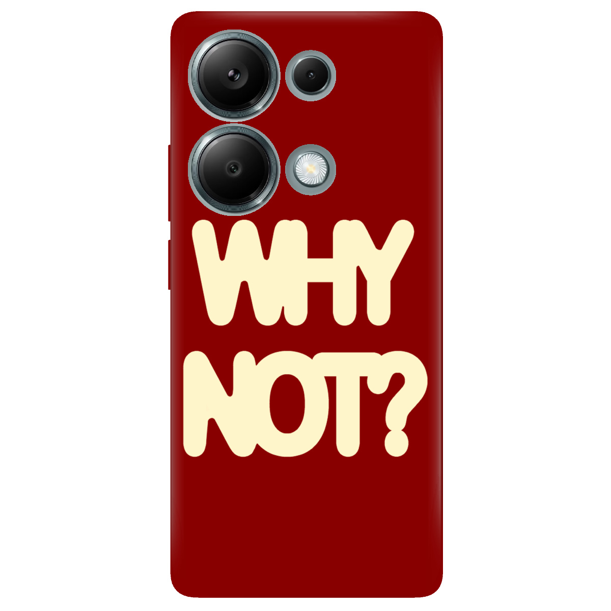 Чехол для Xiaomi Redmi Note 13 Pro 4G прозрачный Why not - фото 1 - Чехлы для телефонов