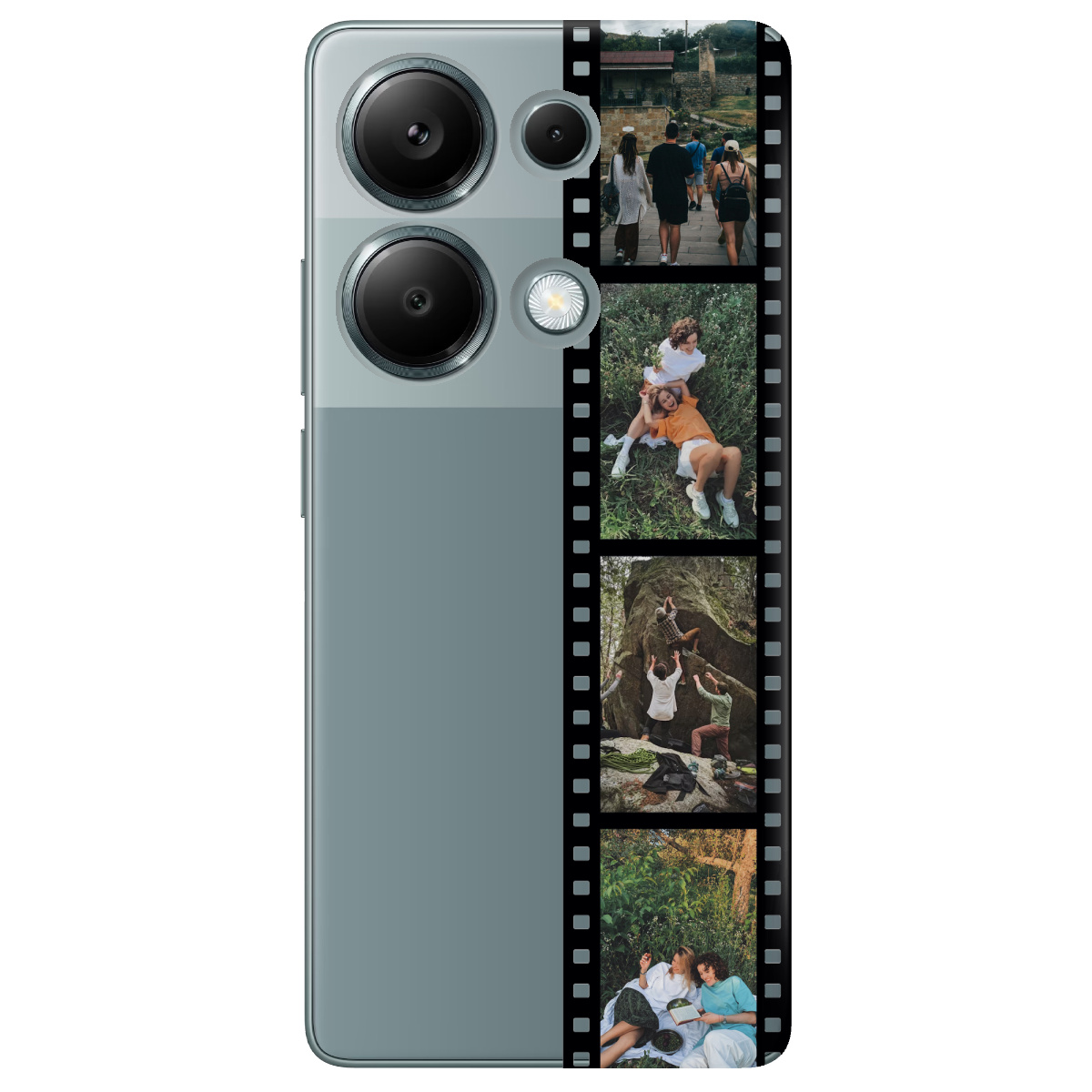 Чехол для Xiaomi Redmi Note 13 Pro 4G прозрачный З ВАШИМ ФОТО "НАШІ КАДРИ" - фото 1 - Чехлы для телефонов