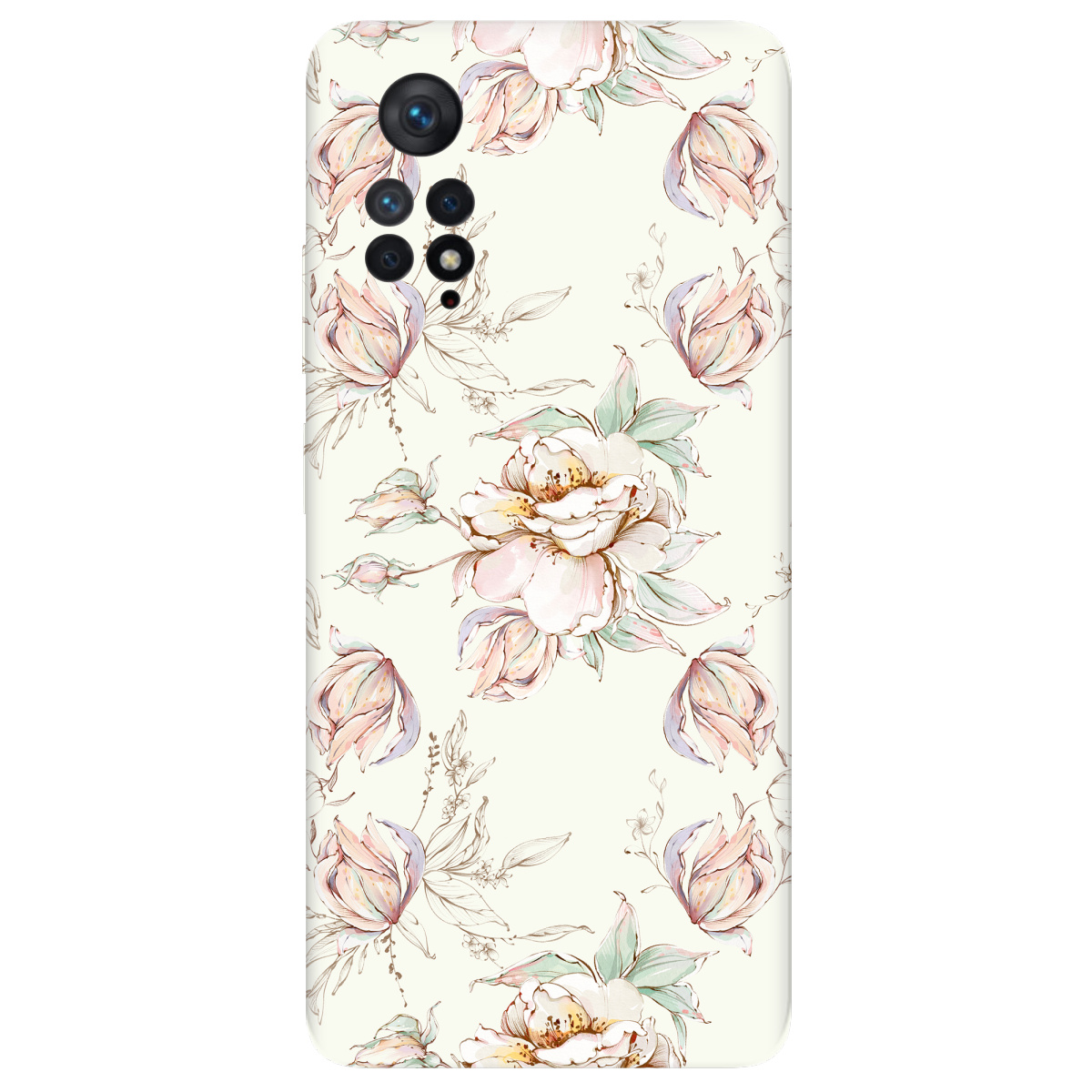Чохол для Xiaomi Redmi Note 11 Pro прозорий Пастельна ніжність - фото 1 - Чохли для телефонів