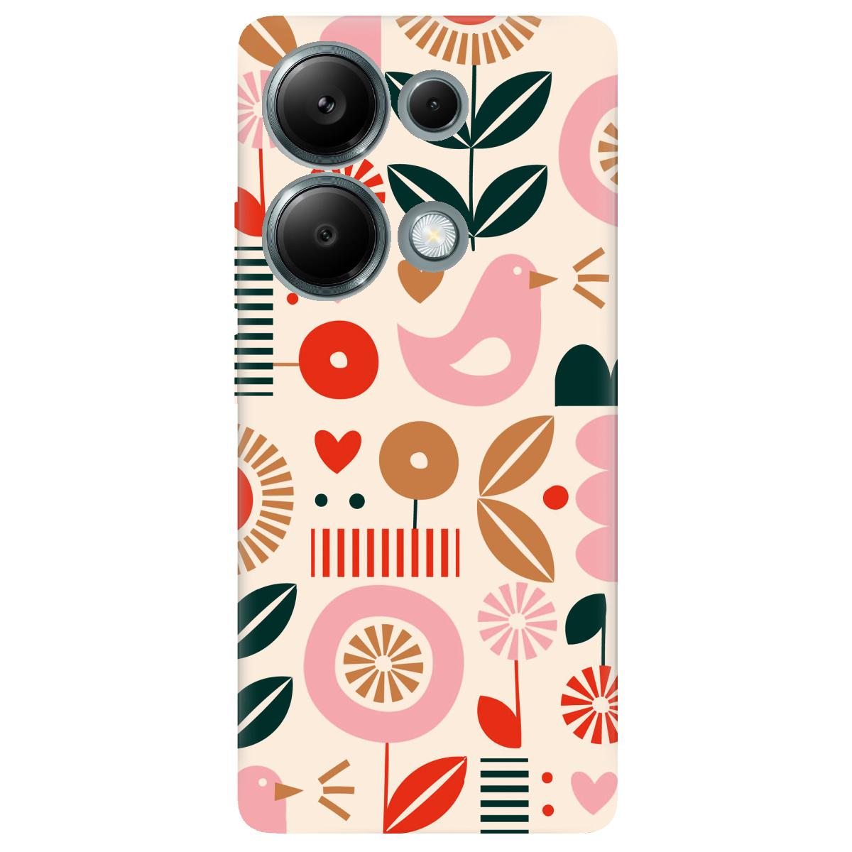 Чехол для Xiaomi Redmi Note 13 Pro 4G прозрачный Квіткова симфонія - фото 1 - Чехлы для телефонов