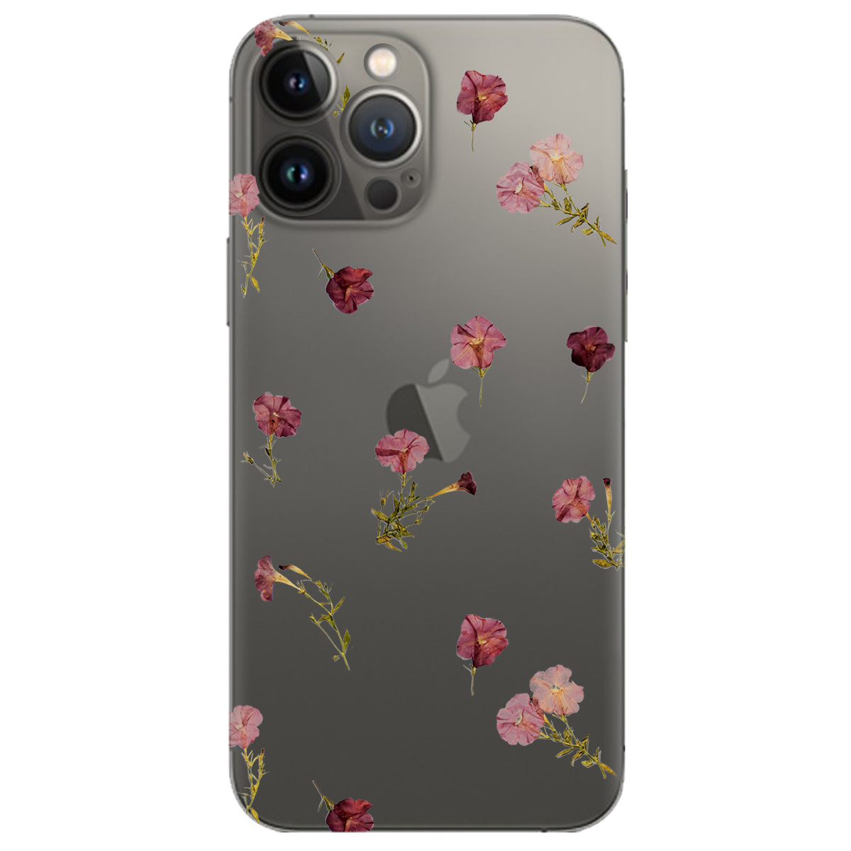 Чохол для Apple iPhone 13 Pro прозорий Розсип ніжності - фото 1 - Чохли для телефонів