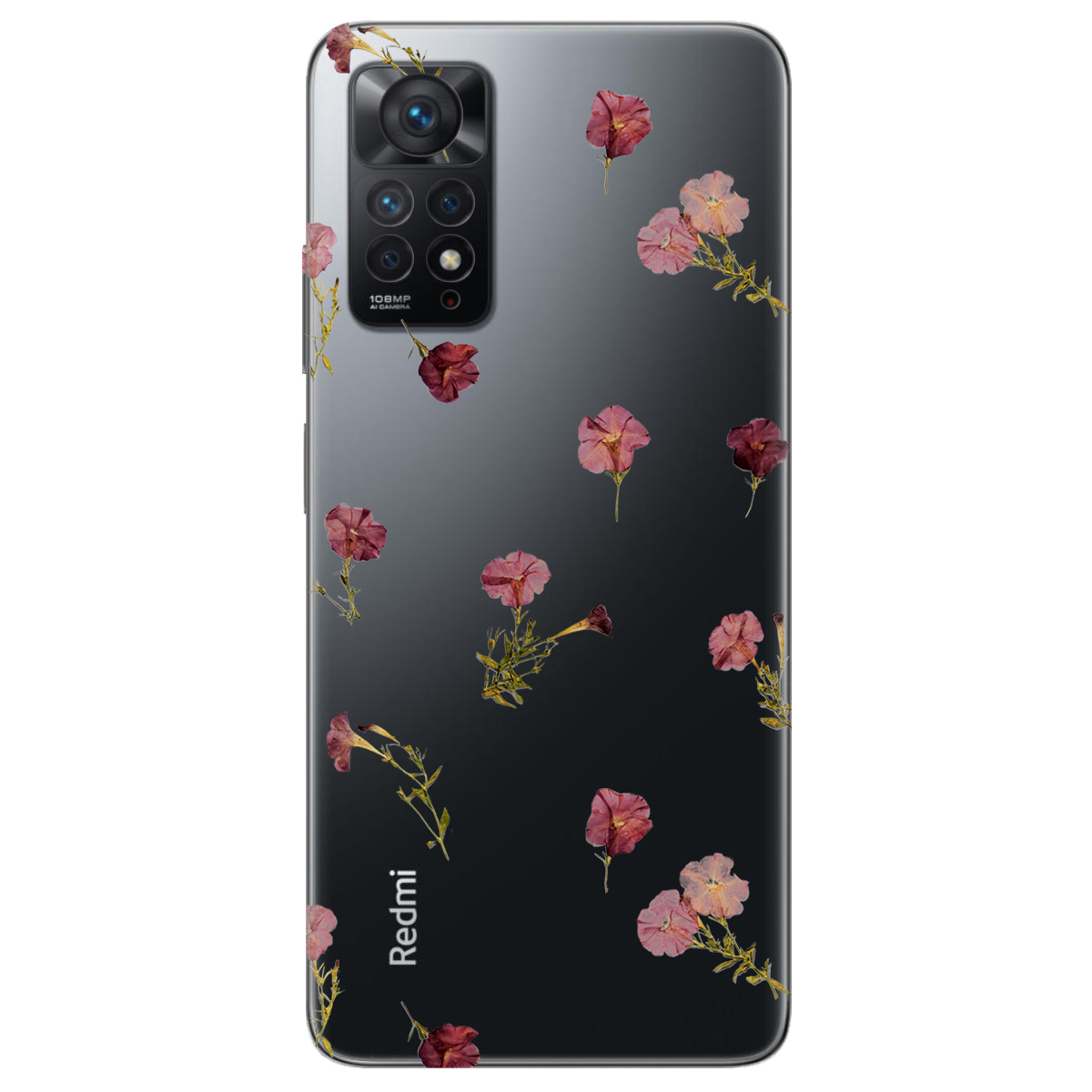 Чохол для Xiaomi Redmi Note 11 Pro прозорий Розсип ніжності - фото 1 - Чохли для телефонів