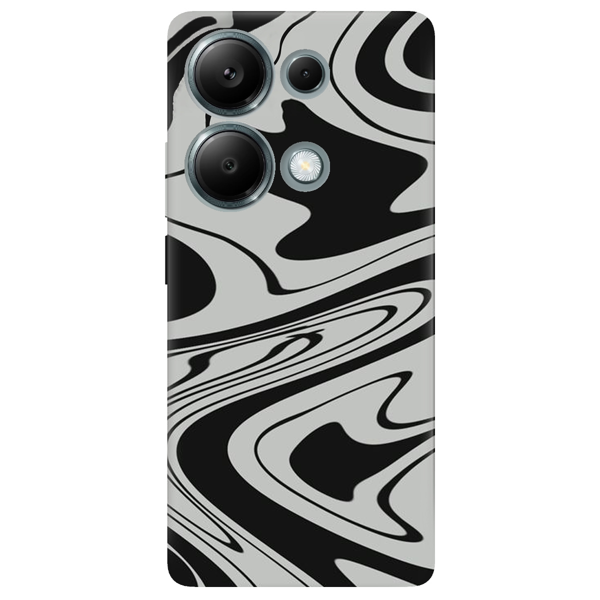 Чехол для Xiaomi Redmi Note 13 Pro 4G прозрачный Чорна енергія - фото 1 - Чехлы для телефонов