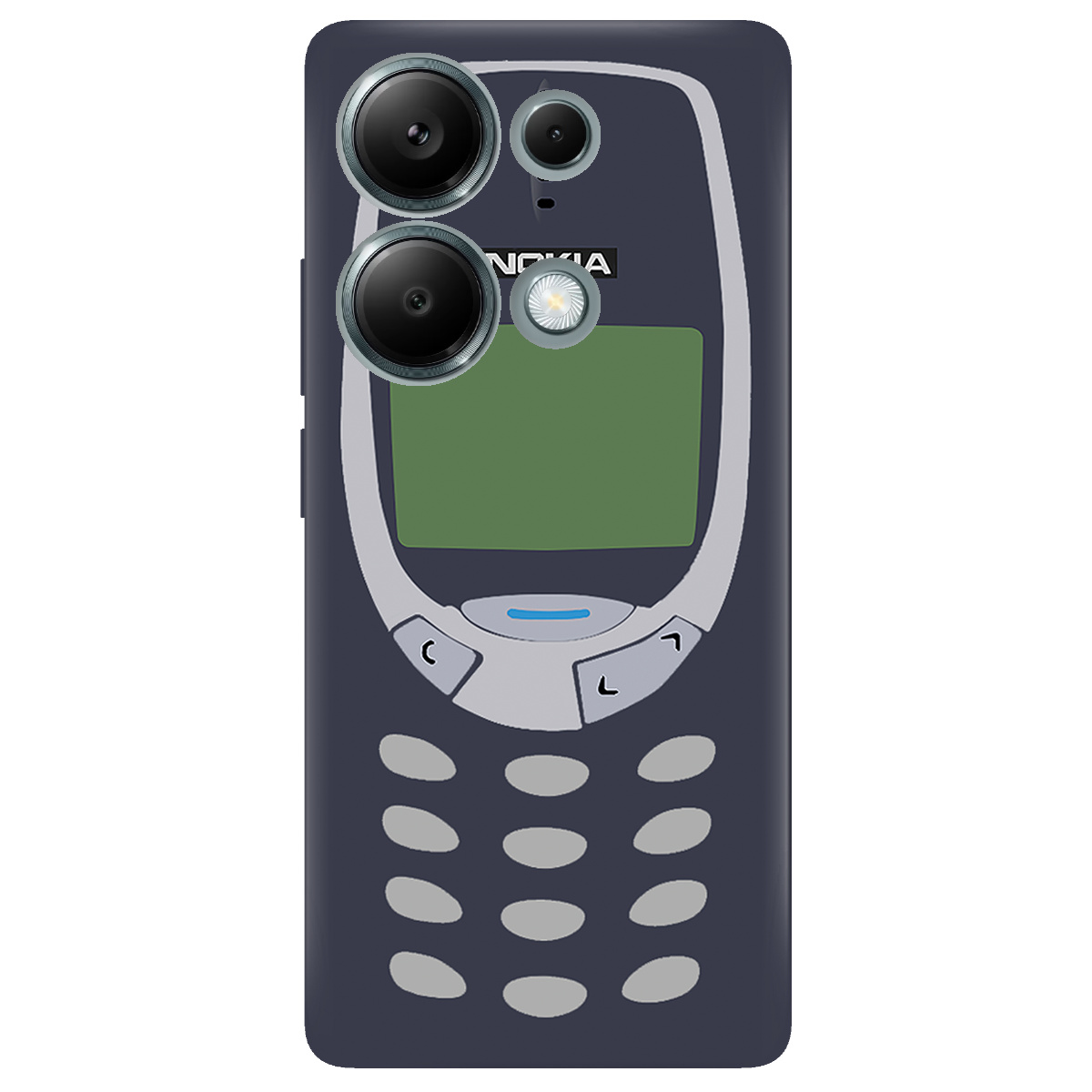 Чохол для Xiaomi Redmi Note 13 Pro 4G прозорий Nokia - фото 1 - Чохли для телефонів