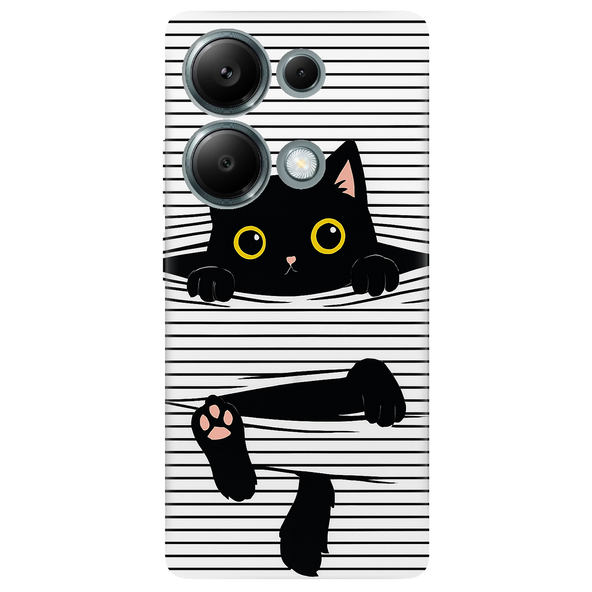 Чохол для Xiaomi Redmi Note 13 Pro 4G прозорий Котопастка - фото 1 - Чохли для телефонів