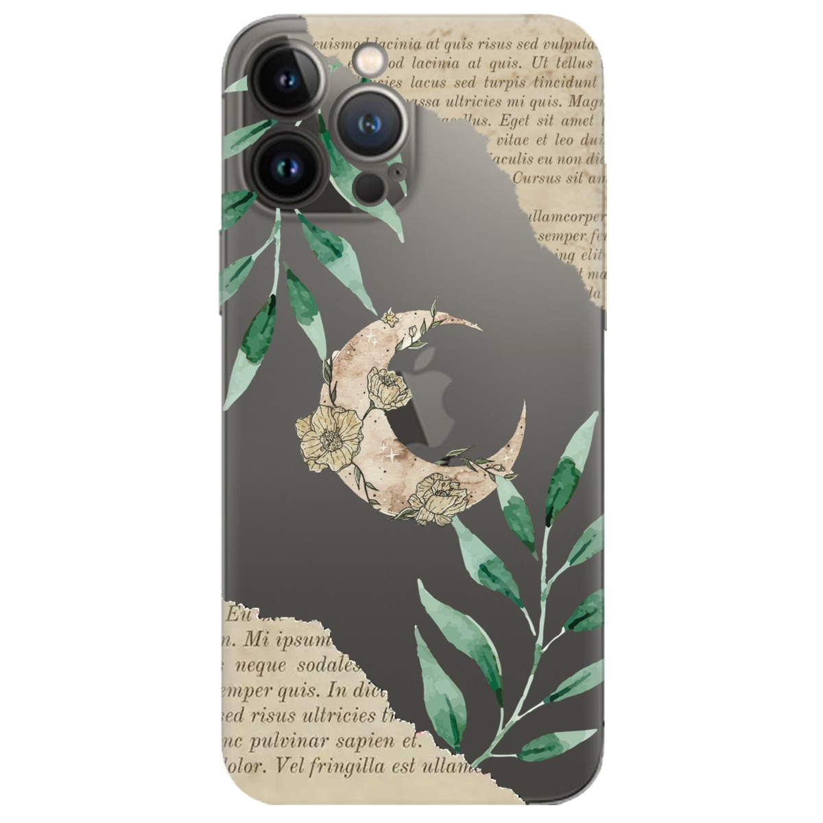 Чехол для Apple iPhone 13 Pro прозрачный Місячні сторінки - фото 1 - Чехлы для телефонов