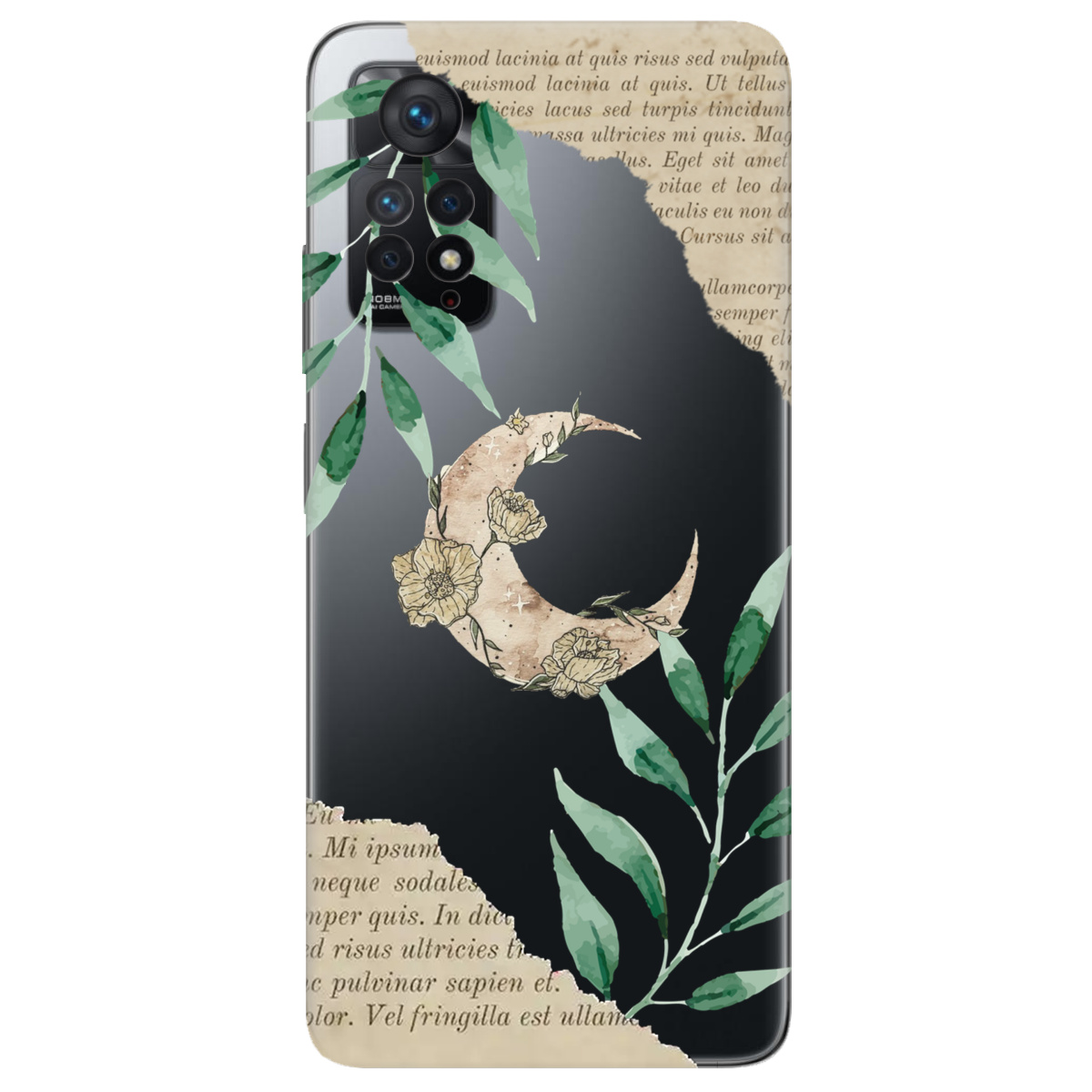 Чохол для Xiaomi Redmi Note 11 Pro прозорий Місячні сторінки - фото 1 - Чохли для телефонів