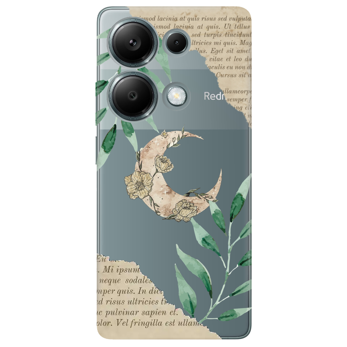 Чехол для Xiaomi Redmi Note 13 Pro 4G прозрачный Місячні сторінки - фото 1 - Чехлы для телефонов