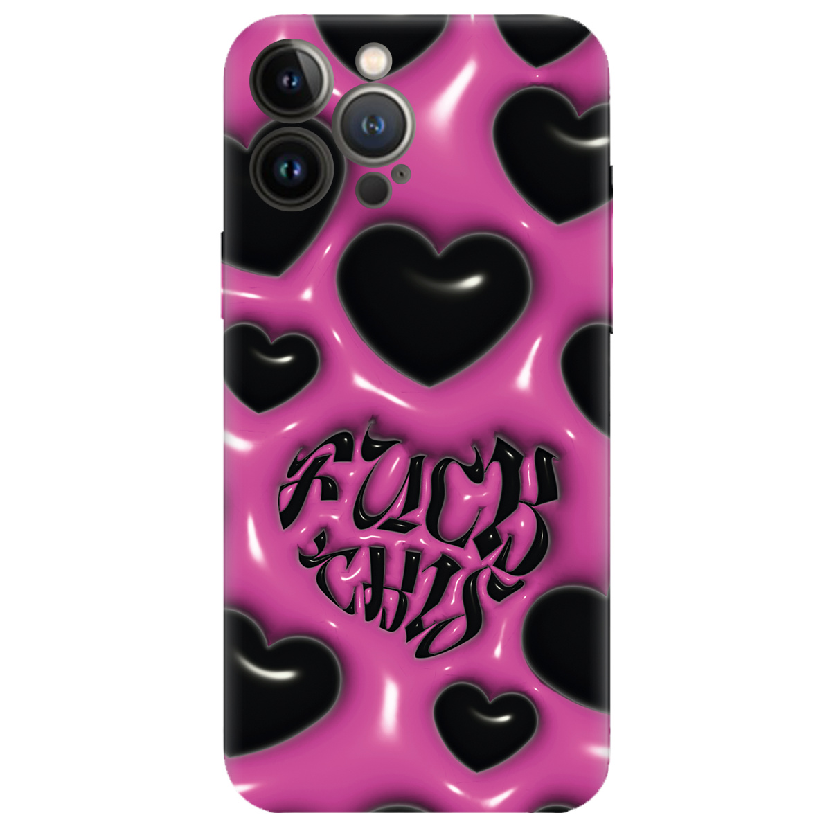 Чехол для Apple iPhone 13 Pro прозрачный Зухвалі серця - фото 1 - Чехлы для телефонов