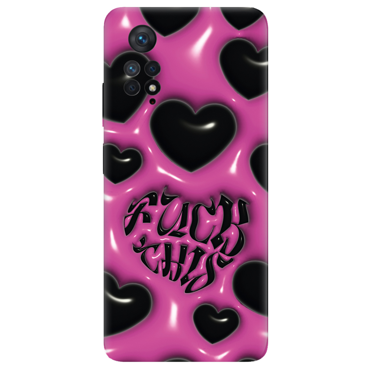 Чехол для Xiaomi Redmi Note 11 Pro прозрачный Зухвалі серця - фото 1 - Чехлы для телефонов