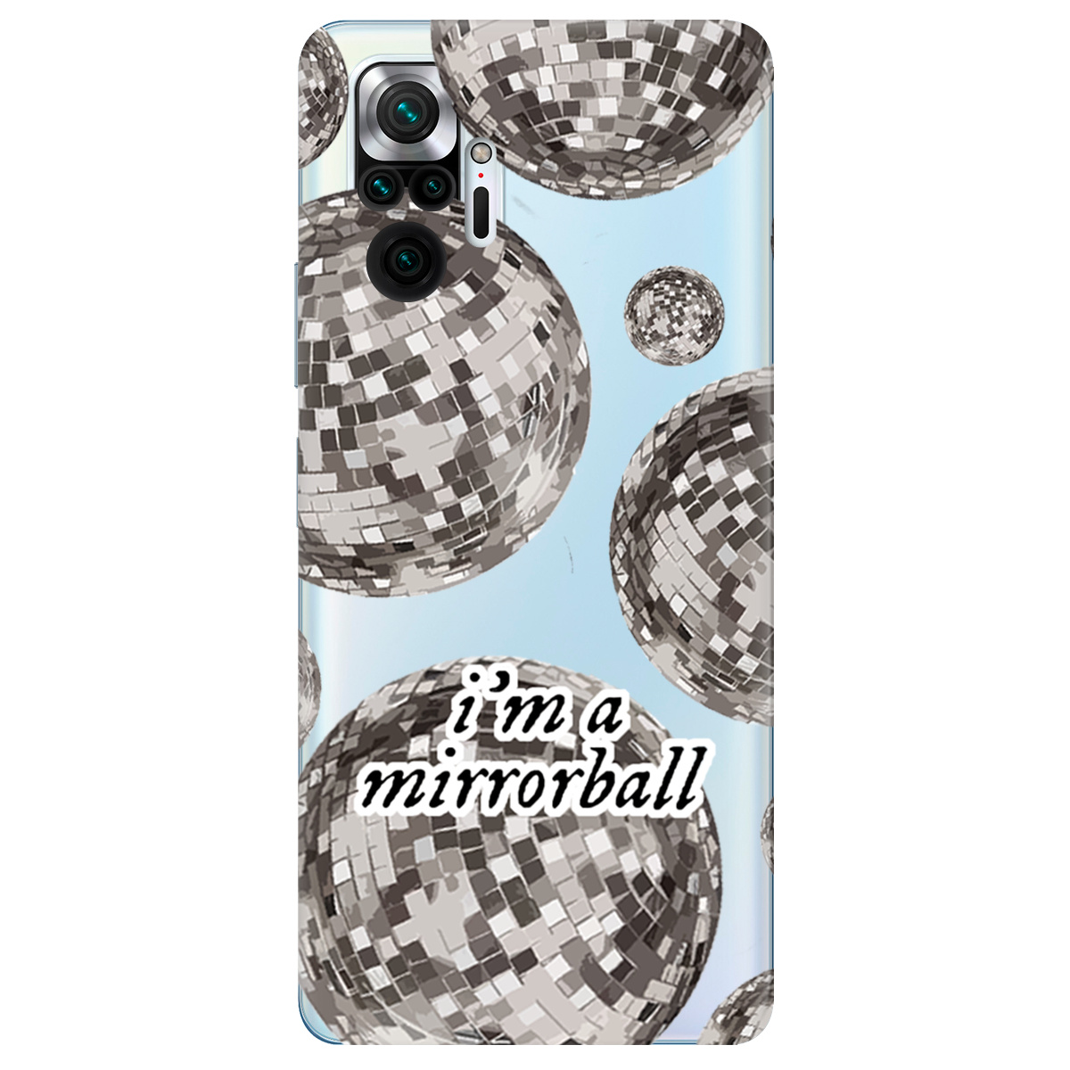 Чохол для Xiaomi Redmi Note 10 Pro прозорий Сяючі кулі - фото 1 - Чохли для телефонів