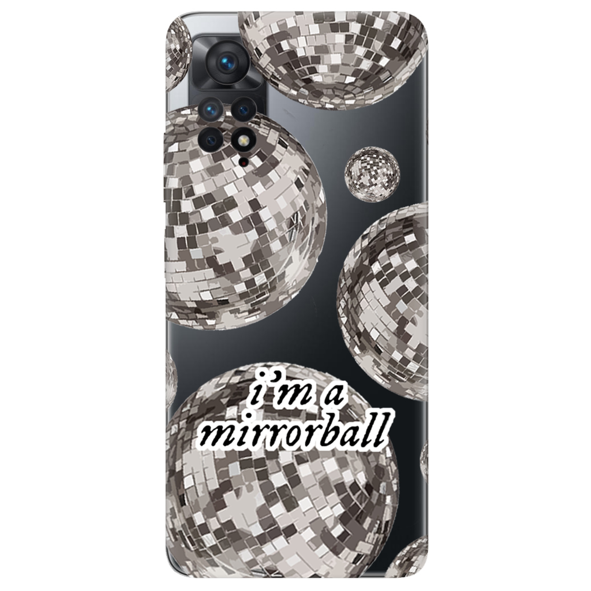 Чехол для Xiaomi Redmi Note 11 Pro прозрачный Сяючі кулі - фото 1 - Чехлы для телефонов