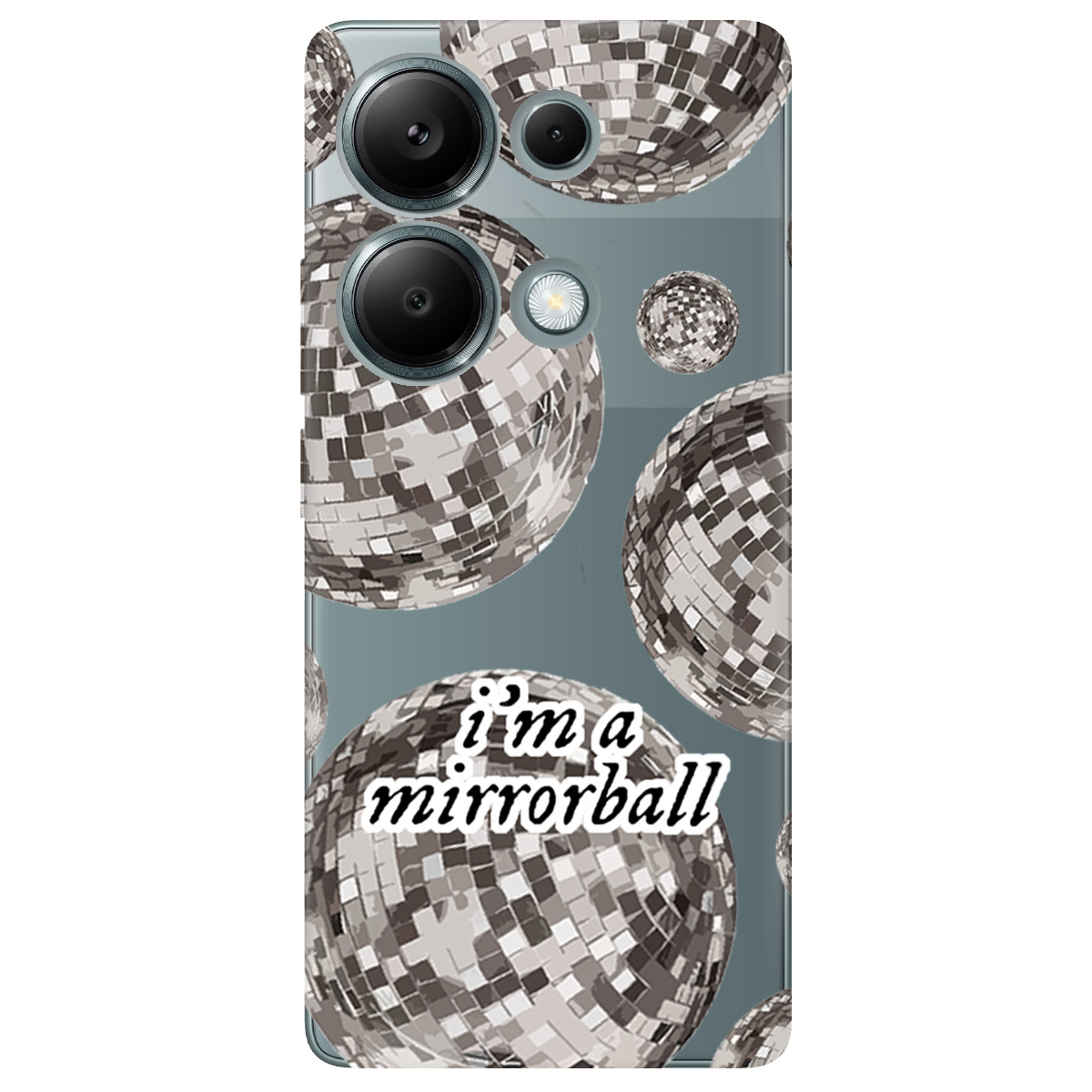 Чехол для Xiaomi Redmi Note 13 Pro 4G прозрачный Сяючі кулі - фото 1 - Чехлы для телефонов