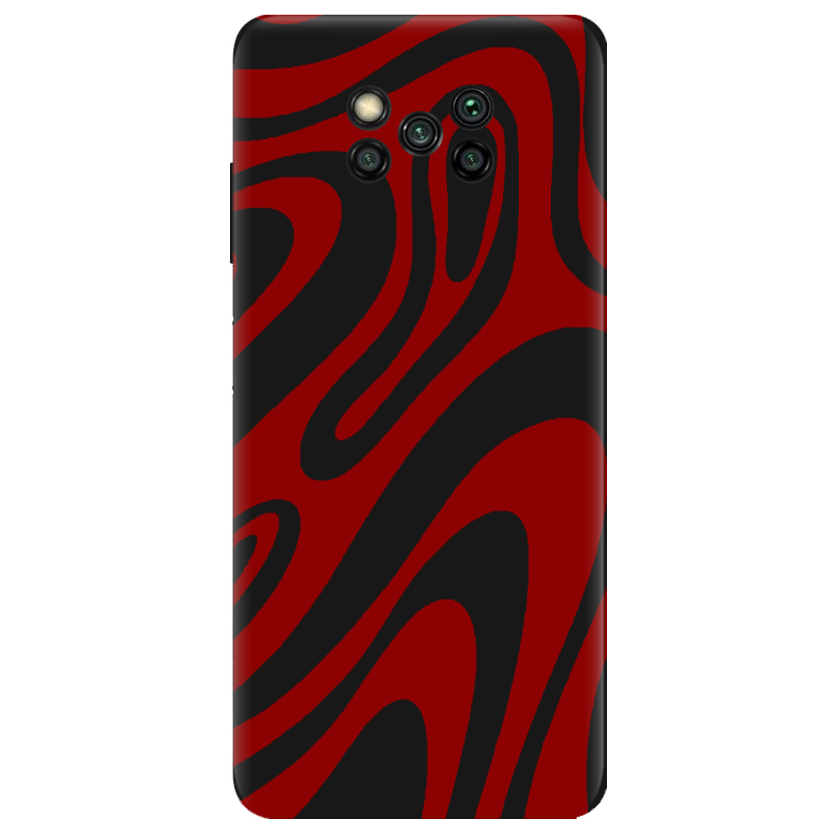 Чехол для Xiaomi Poco X3 черный матовый soft touch Червона енергія - фото 1 - Чехлы для телефонов