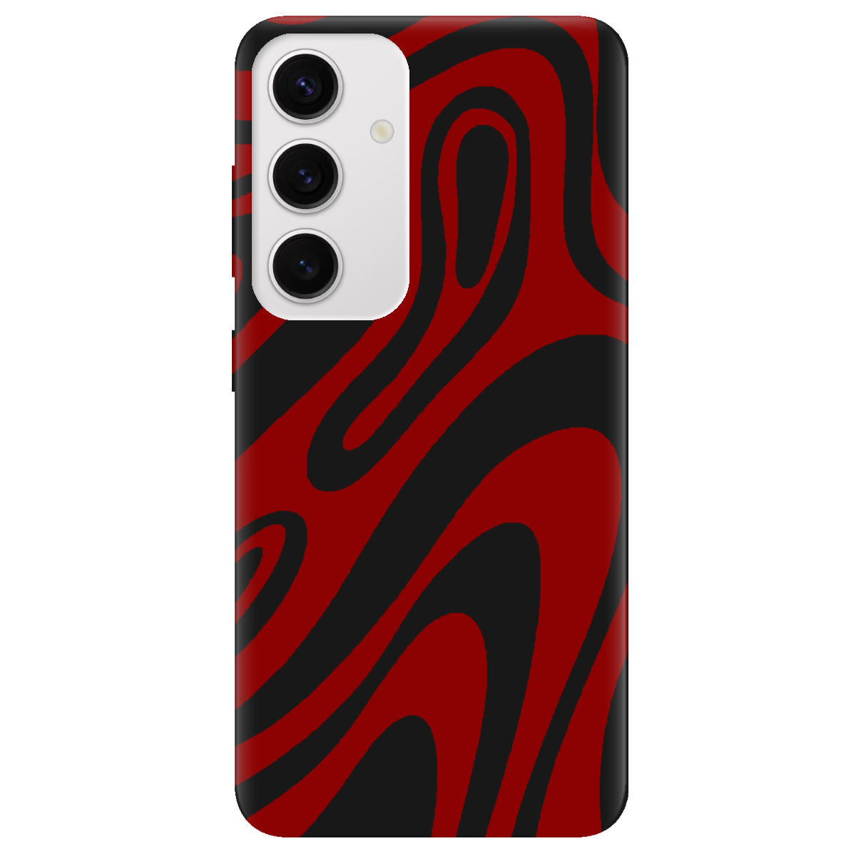 Чехол для Samsung Galaxy S24 черный матовый soft touch Червона енергія - фото 1 - Чехлы для телефонов