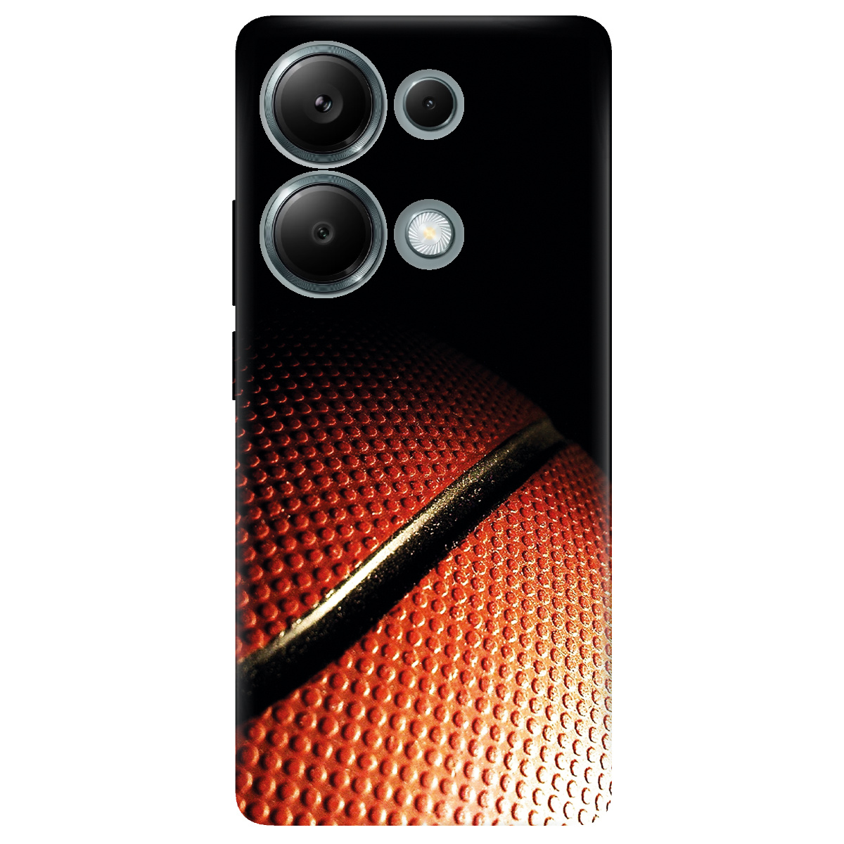 Чехол для Xiaomi Redmi Note 13 Pro 4G прозрачный М’яч у грі - фото 1 - Чехлы для телефонов