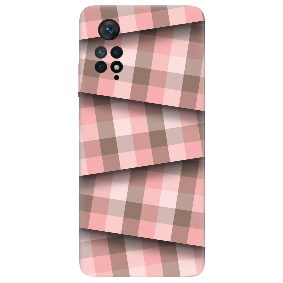 Чохол для Xiaomi Redmi Note 11 Pro прозорий Модерн у клітинку - фото 1 - Чохли для телефонів
