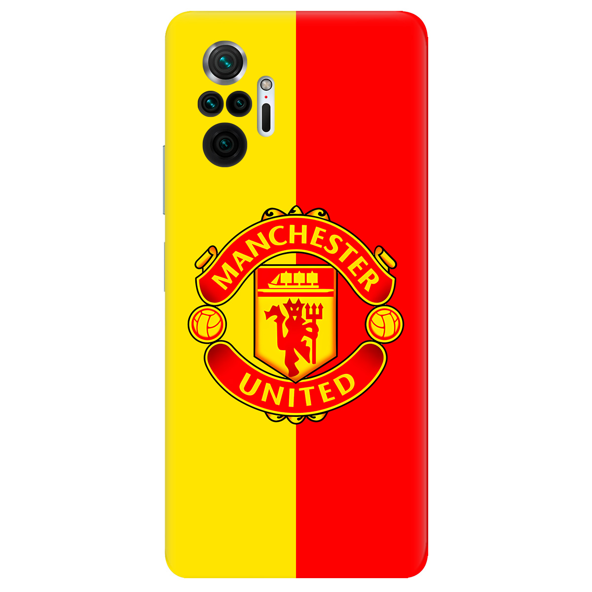 Чехол для Xiaomi Redmi Note 10 Pro прозрачный Manchester United - фото 1 - Чехлы для телефонов