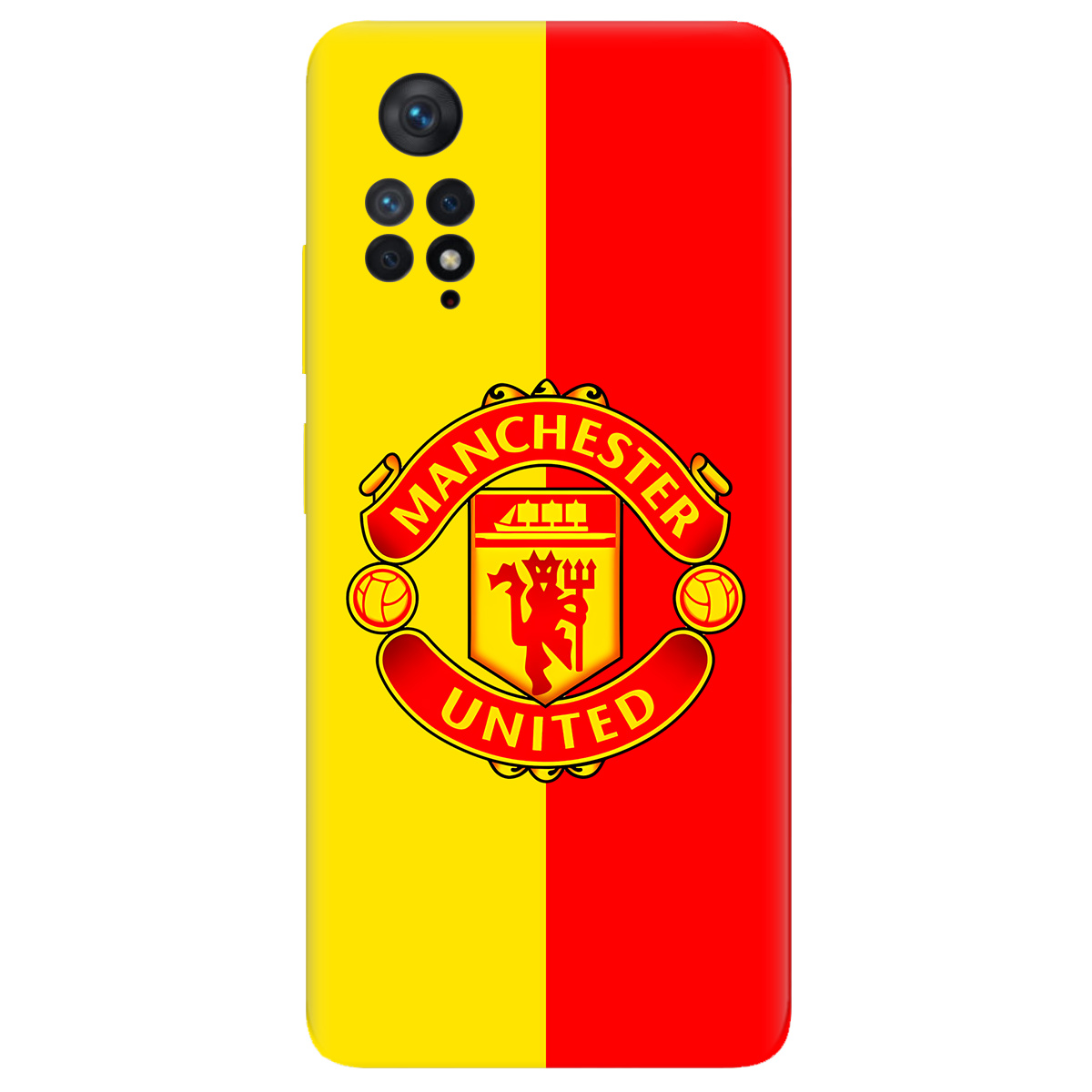 Чехол для Xiaomi Redmi Note 11 Pro прозрачный Manchester United - фото 1 - Чехлы для телефонов