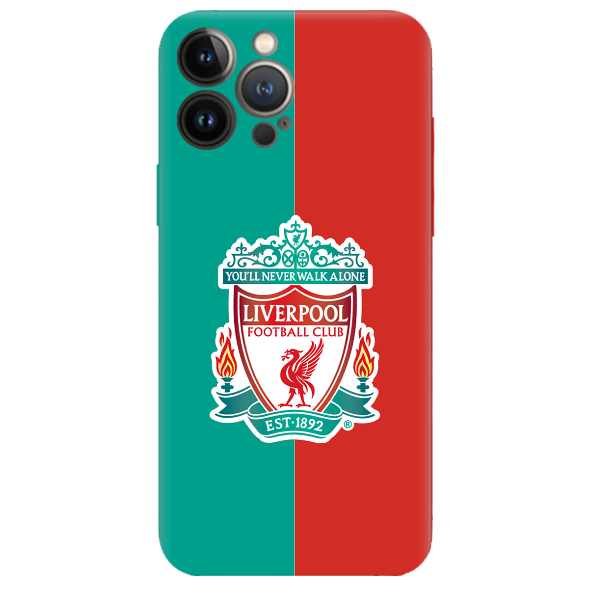 Чехол для Apple iPhone 13 Pro прозрачный Liverpool - фото 1 - Чехлы для телефонов