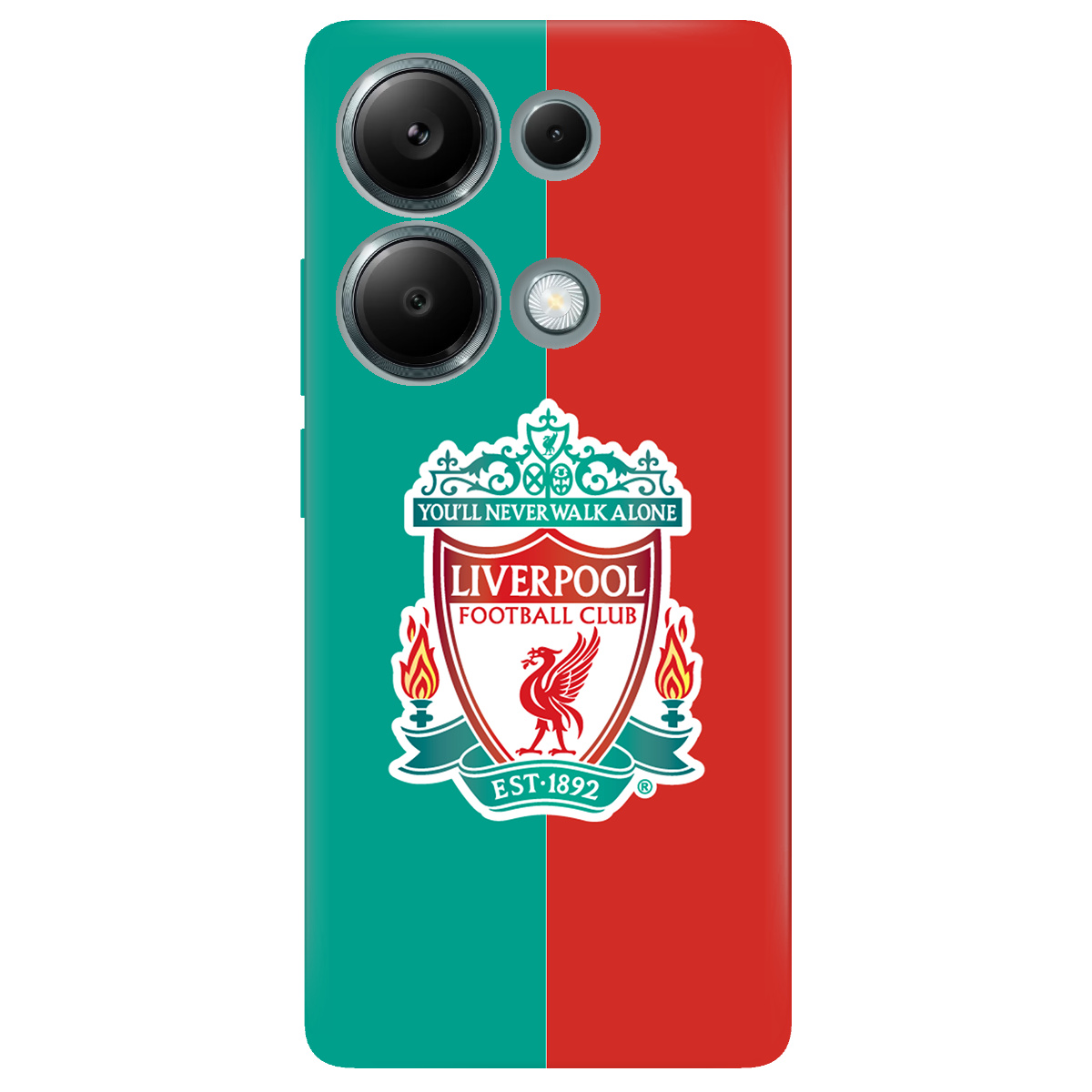 Чехол для Xiaomi Redmi Note 13 Pro 4G прозрачный Liverpool - фото 1 - Чехлы для телефонов