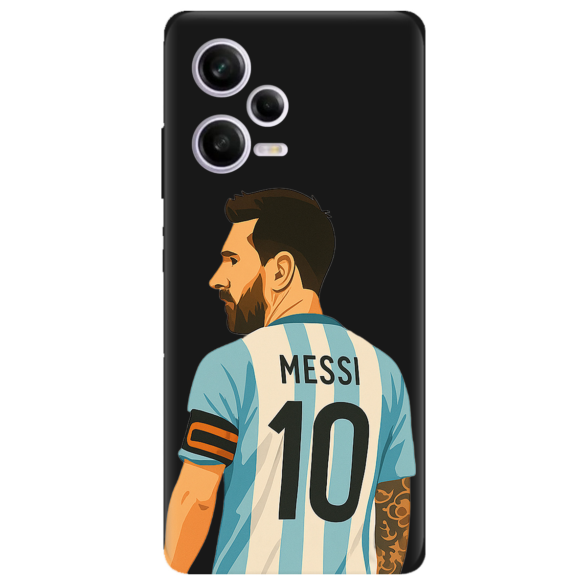Чехол для Xiaomi Redmi Note 12 Pro 5G черный матовый soft touch Messi - фото 1 - Чехлы для телефонов
