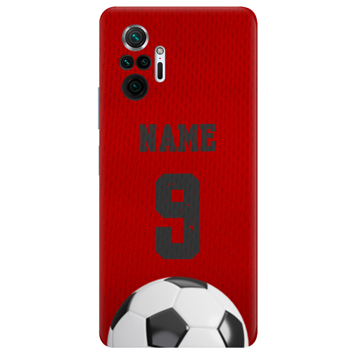 Чехол для Xiaomi Redmi Note 10 Pro прозрачный З вашим іменем та номером - фото 1 - Чехлы для телефонов