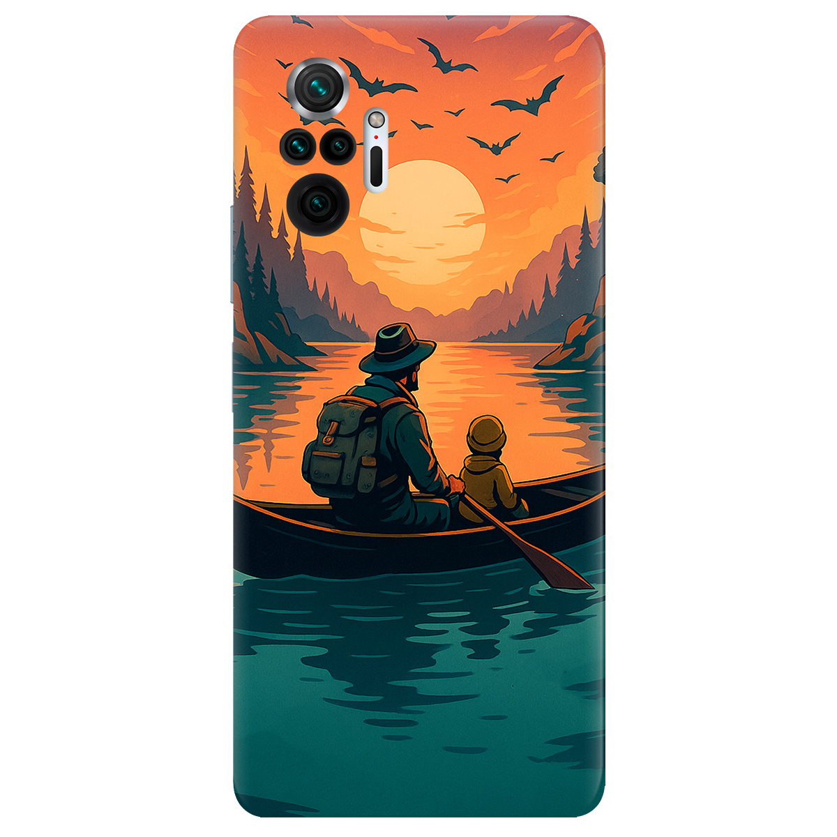 Чехол для Xiaomi Redmi Note 10 Pro прозрачный Тиха риболовля - фото 1 - Чехлы для телефонов