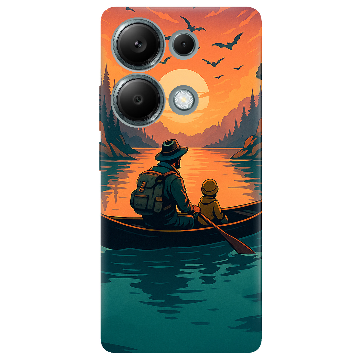 Чехол для Xiaomi Redmi Note 13 Pro 4G прозрачный Тиха риболовля - фото 1 - Чехлы для телефонов