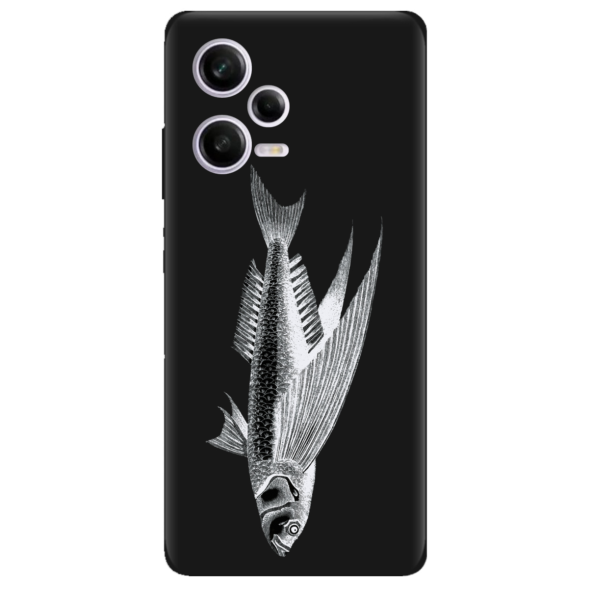 Чохол для Xiaomi Redmi Note 12 Pro 5G чорний матовий soft touch Срібний трофей - фото 1 - Чохли для телефонів