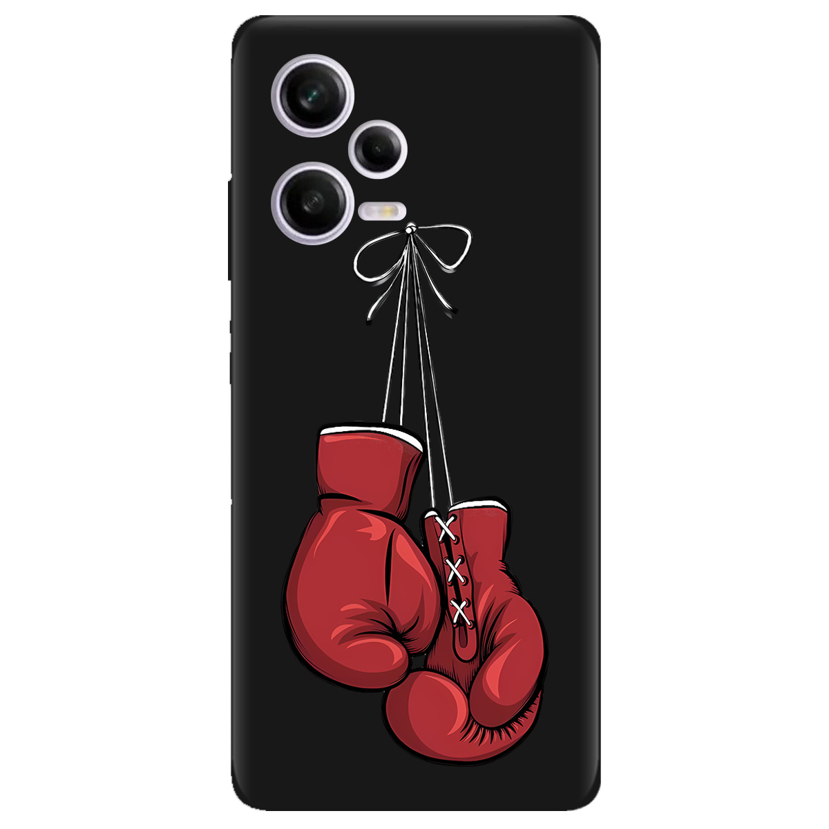 Чехол для Xiaomi Redmi Note 12 Pro 5G черный матовый soft touch Тиша рингу - фото 1 - Чехлы для телефонов