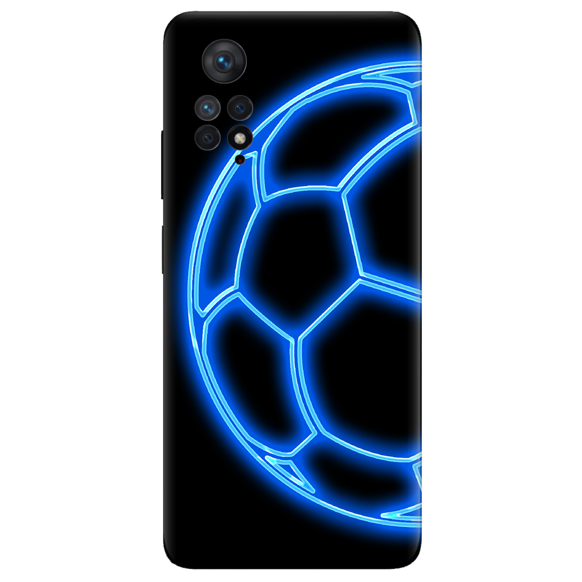 Чохол для Xiaomi Redmi Note 11 Pro прозорий Неоновий мʼяч - фото 1 - Чохли для телефонів