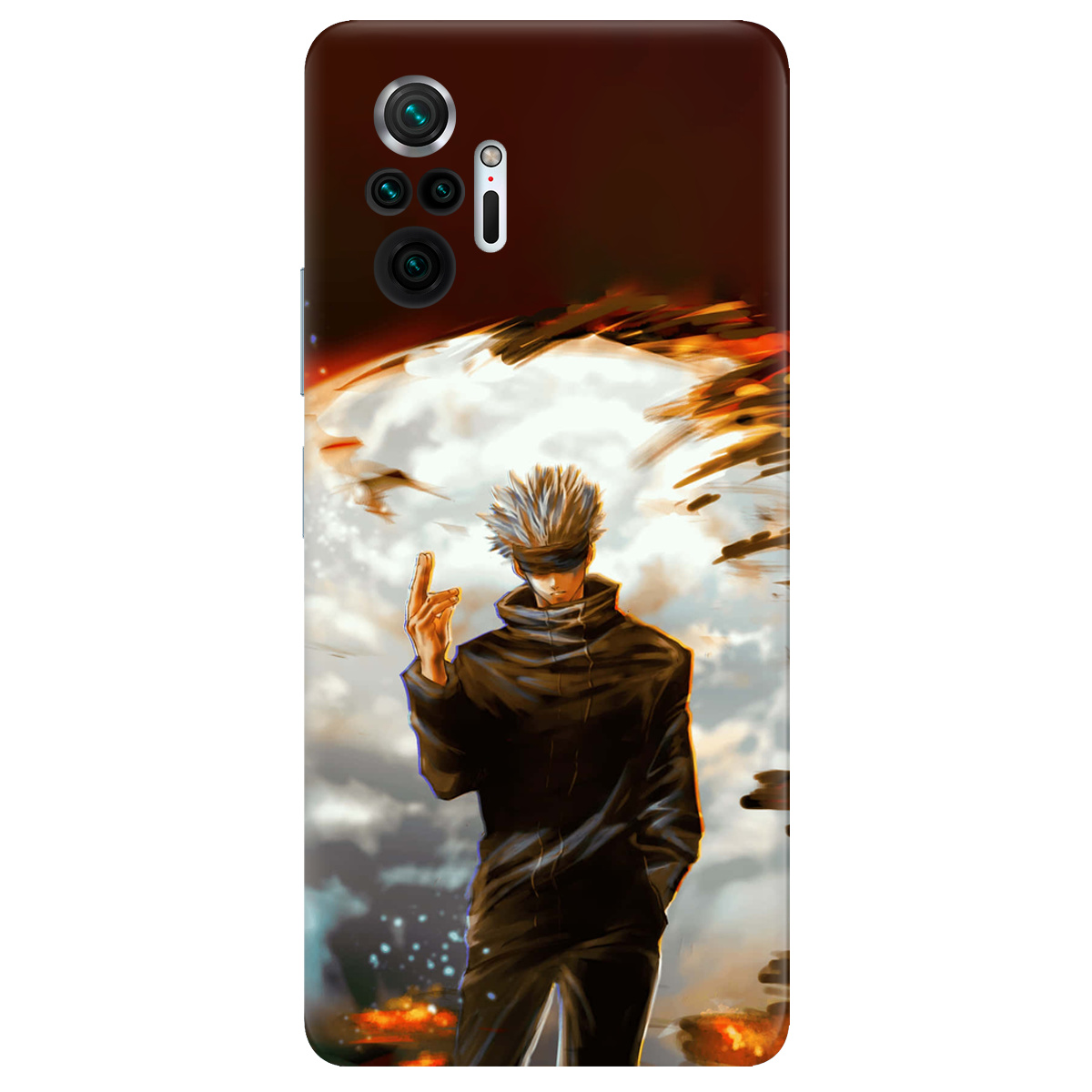 Чехол для Xiaomi Redmi Note 10 Pro прозрачный In flames - фото 1 - Чехлы для телефонов