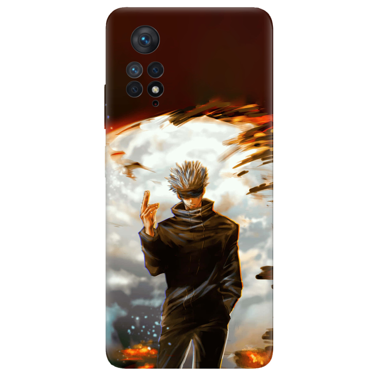 Чехол для Xiaomi Redmi Note 11 Pro прозрачный In flames - фото 1 - Чехлы для телефонов