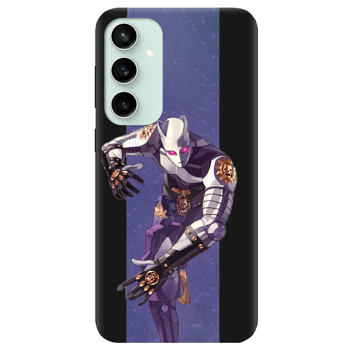 Чохол для Samsung Galaxy S23 FE чорний матовий soft touch Killer Queen JoJo - фото 1 - Чохли для телефонів