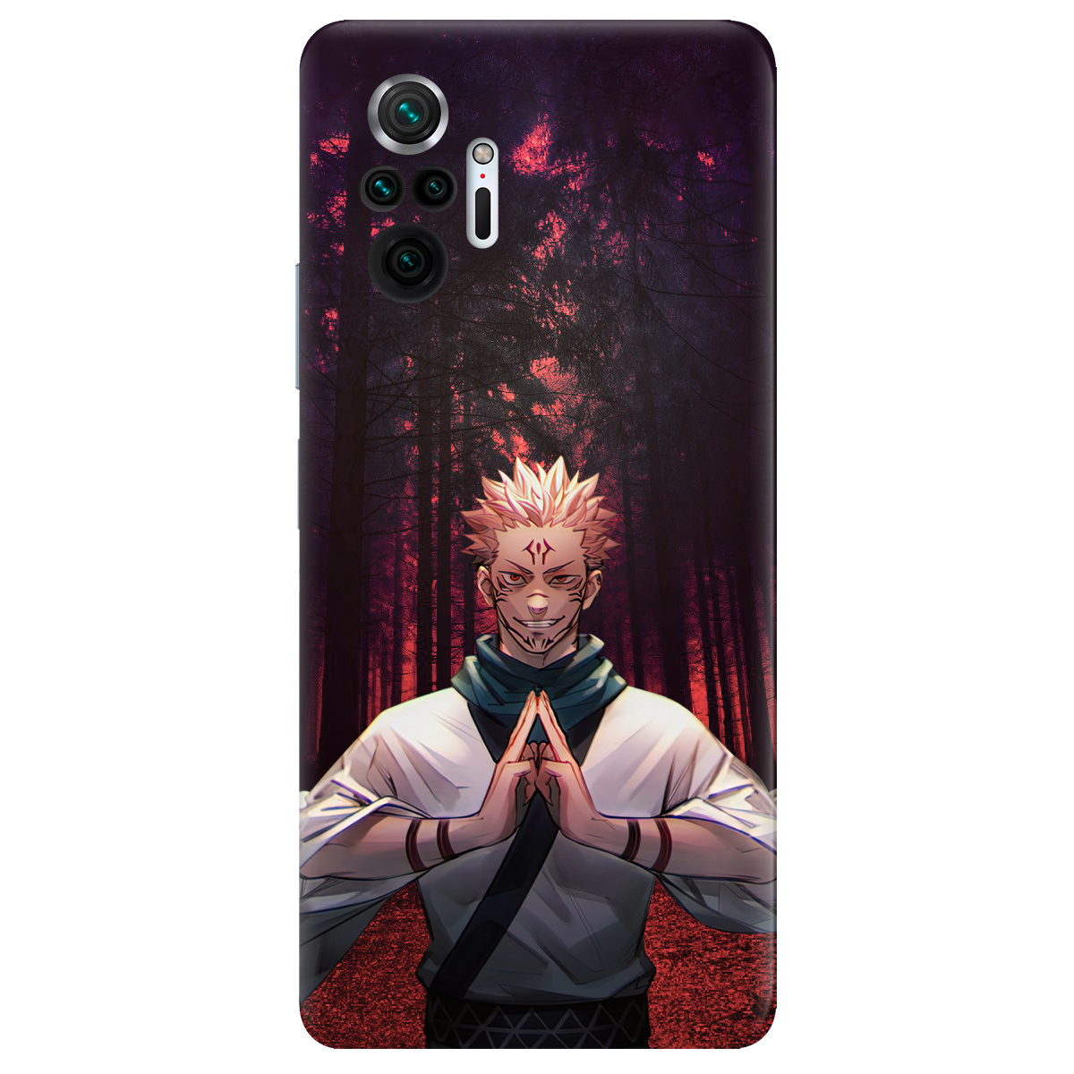 Чехол для Xiaomi Redmi Note 10 Pro прозрачный Сукуна - фото 1 - Чехлы для телефонов